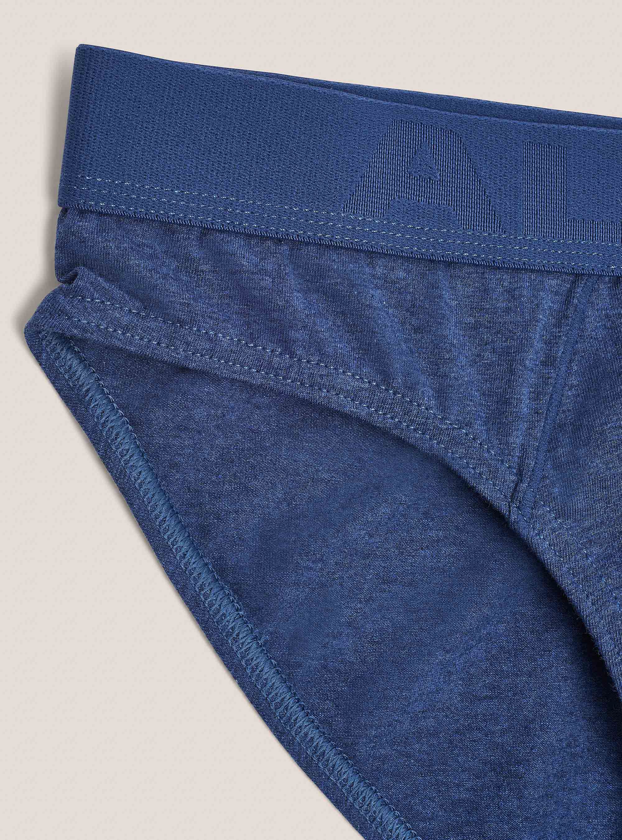 Slip aus elastischer Baumwolle mit Logo, C2292 BLUE MEL