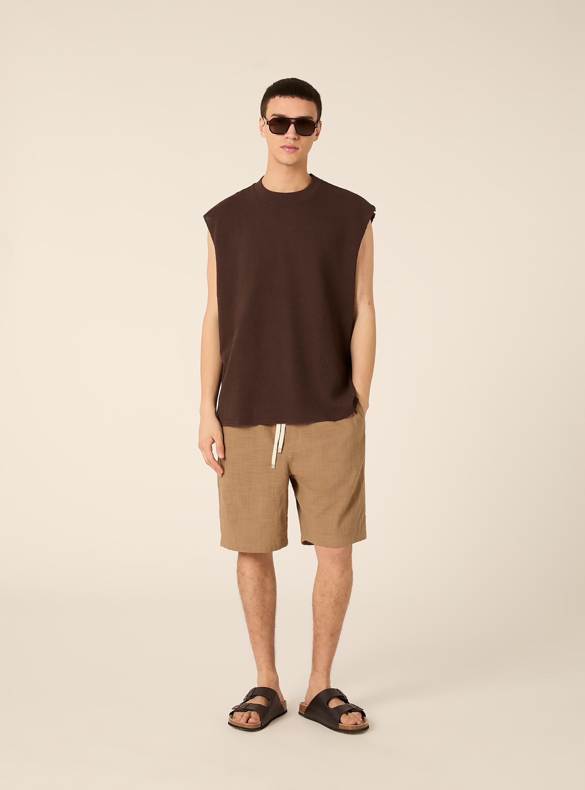 Canotta boxy fit  effetto maglia