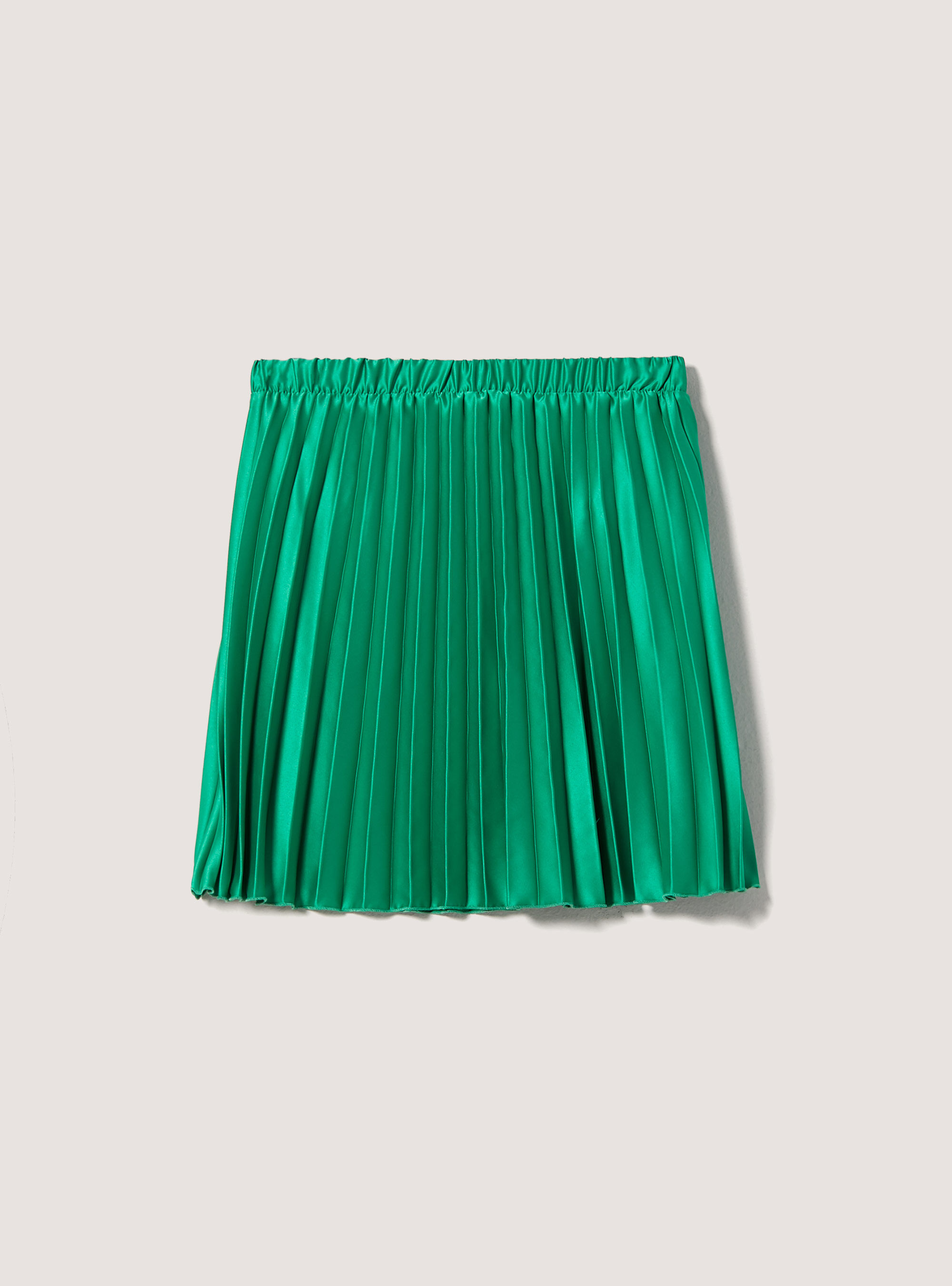 Plain-coloured pleated skirt, GN2 GREEN MEDIUM