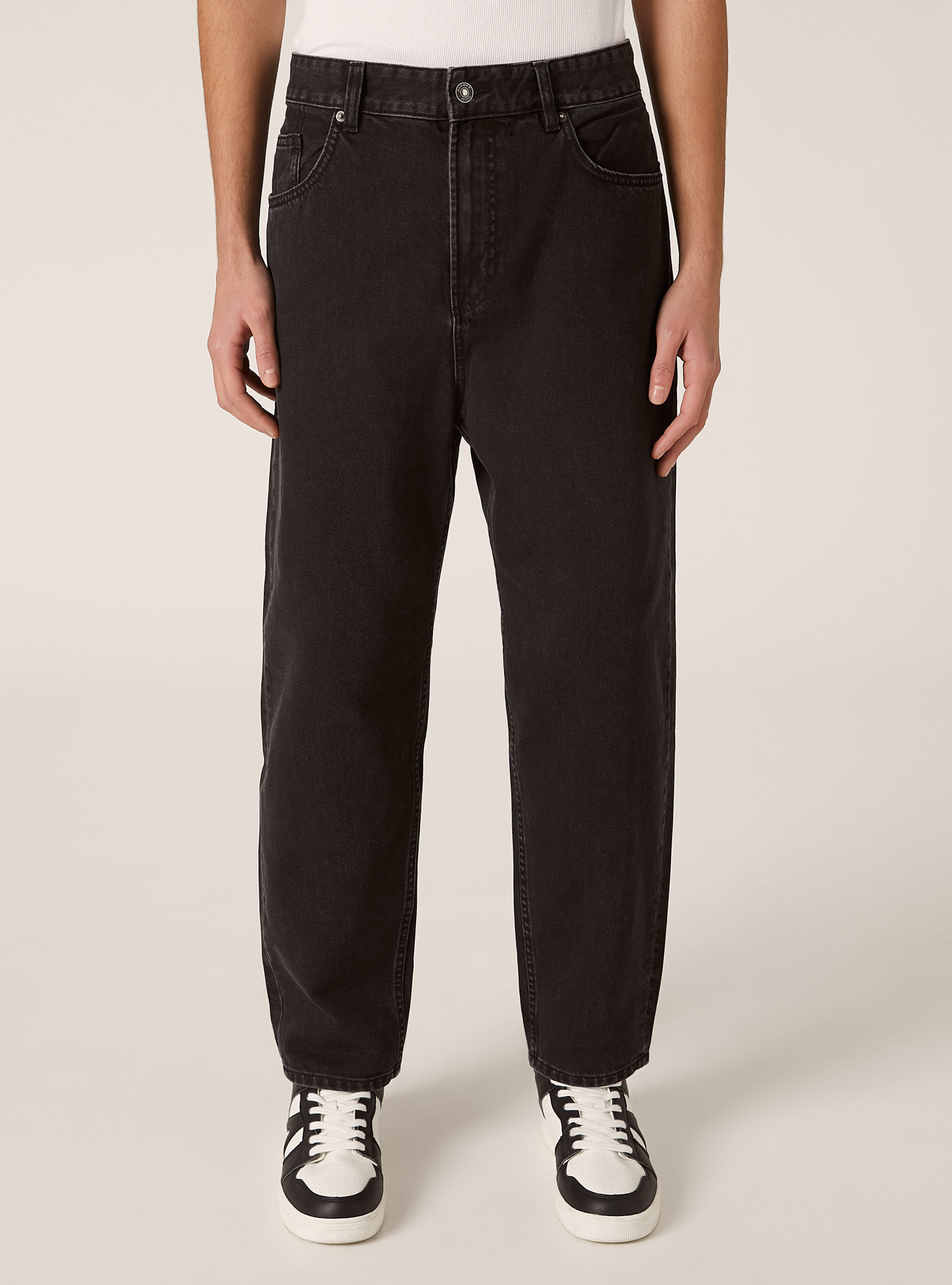 Locker sitzende Jeans, D000 BLACK