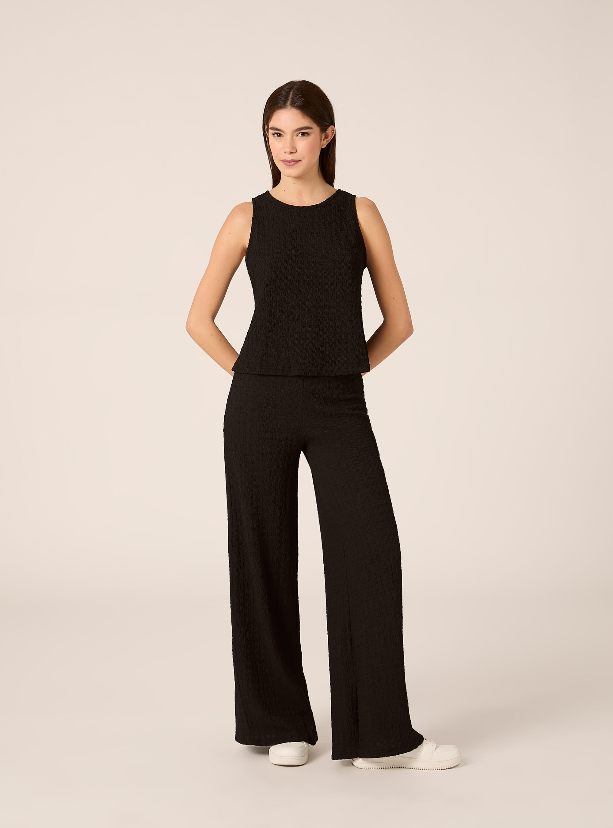 Pantalones de tejido waffle