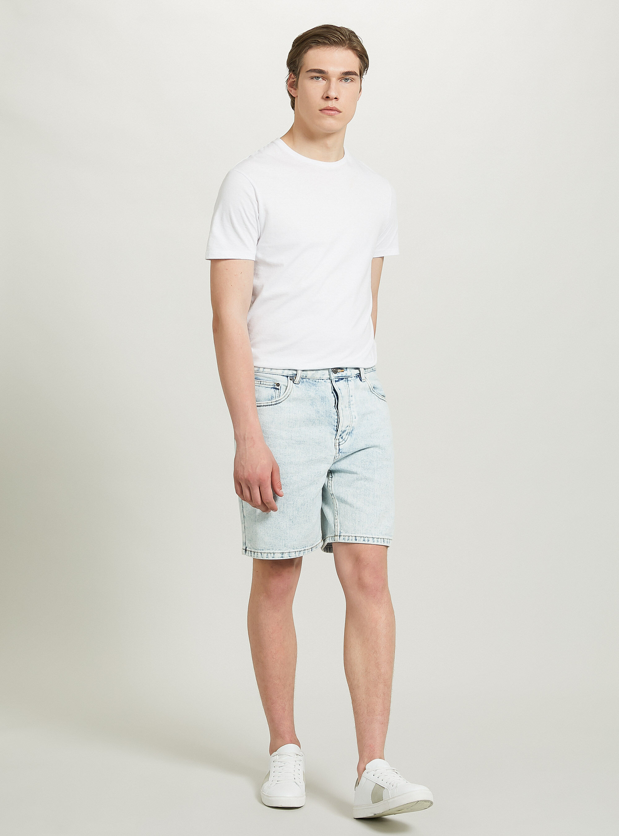 Bermuda relaxed fit, D006 AZURE