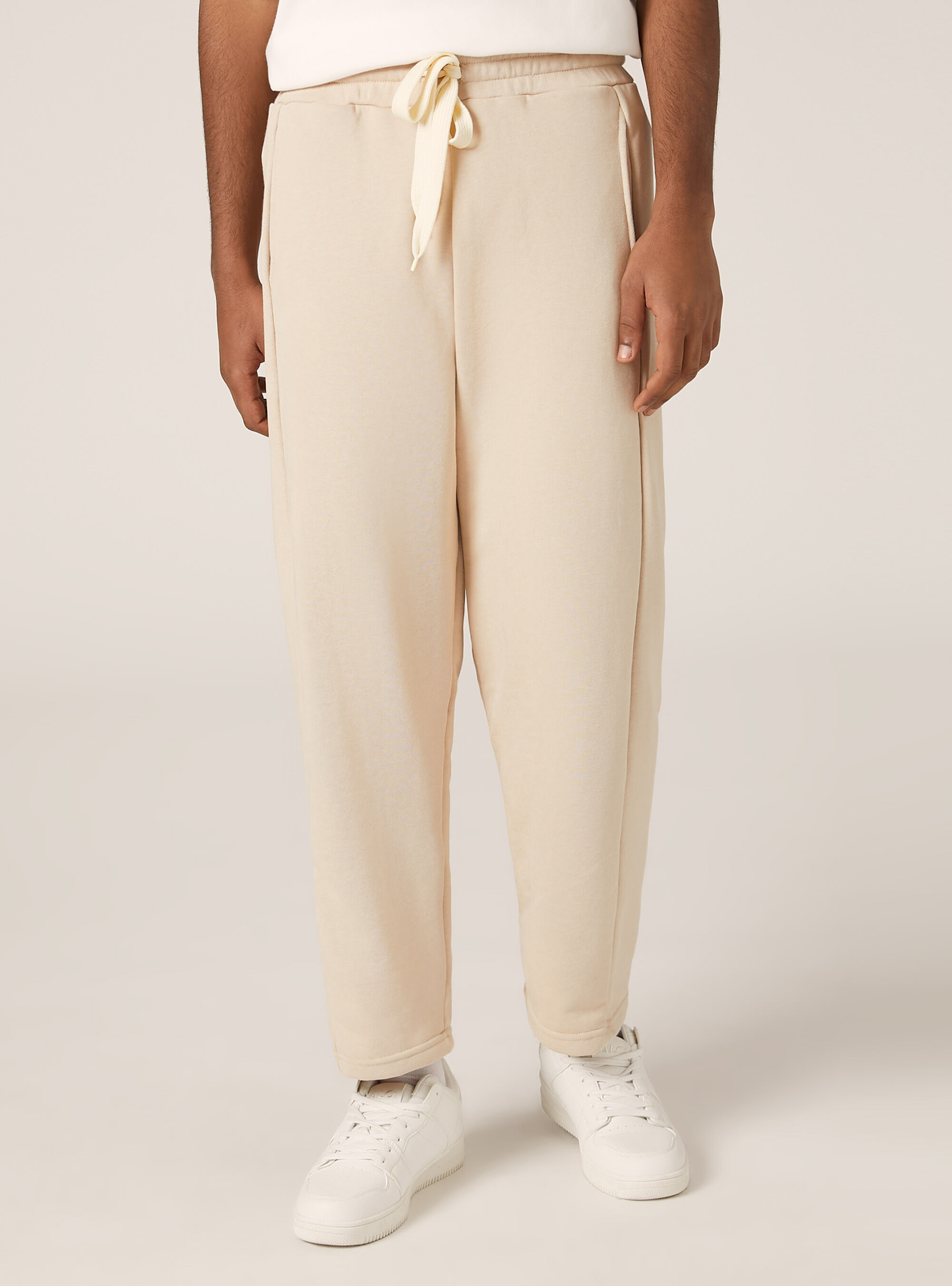 Pantal&oacute;n jogger jaspeado, BG3 BEIGE LIGHT