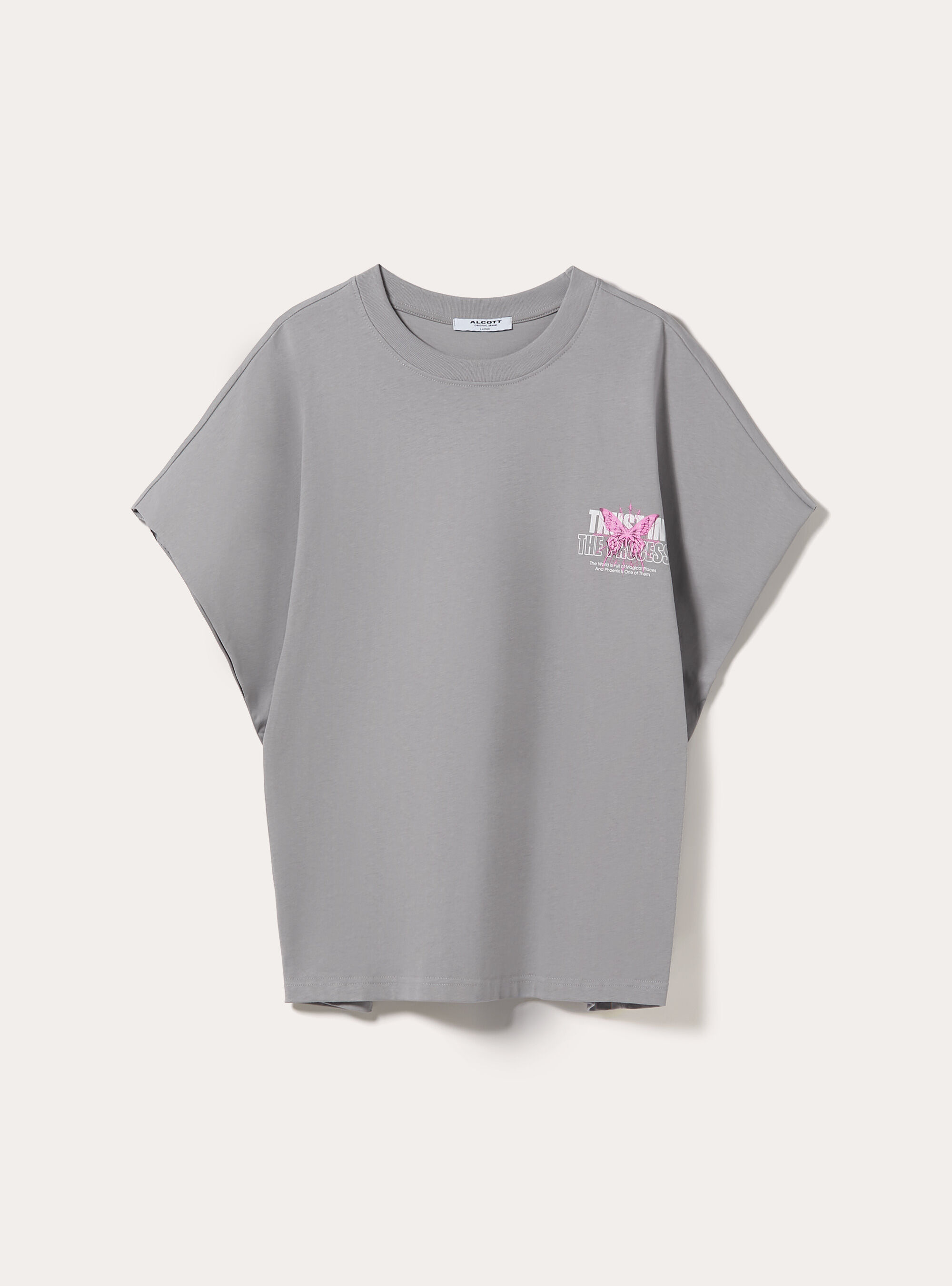 D&eacute;bardeur Imprim&eacute; Coupe Boxy, GY2 GREY MEDIUM