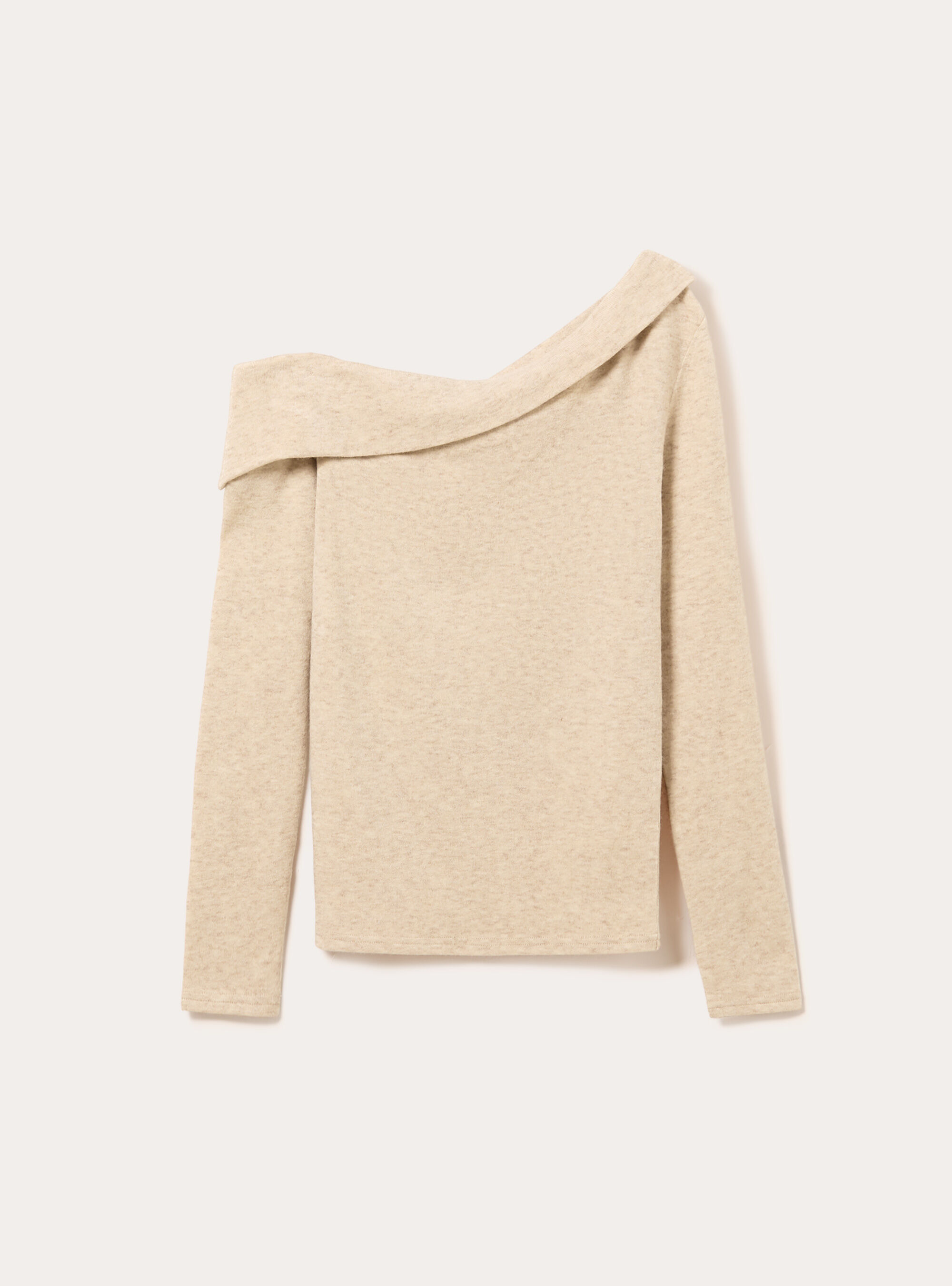 Maglia scollo bardot, BG2 BEIGE MEDIUM
