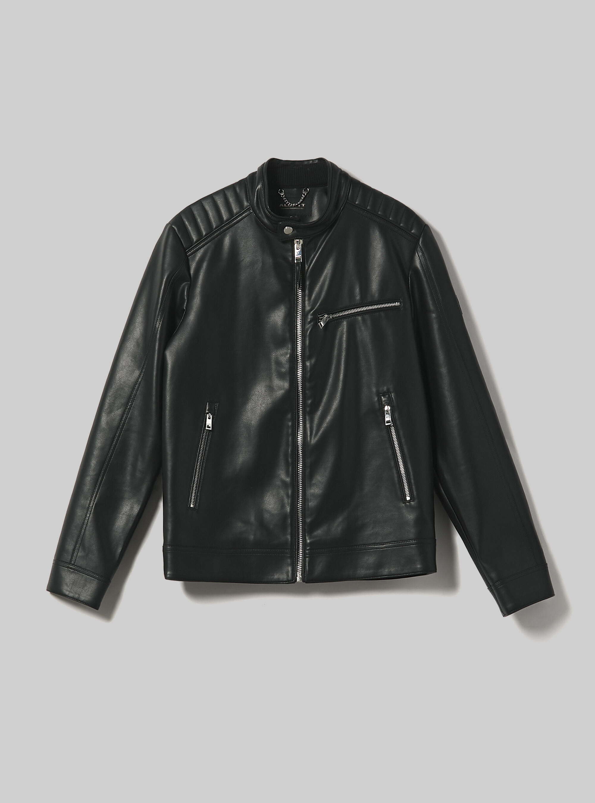 Faux leather biker jacket zara clearance