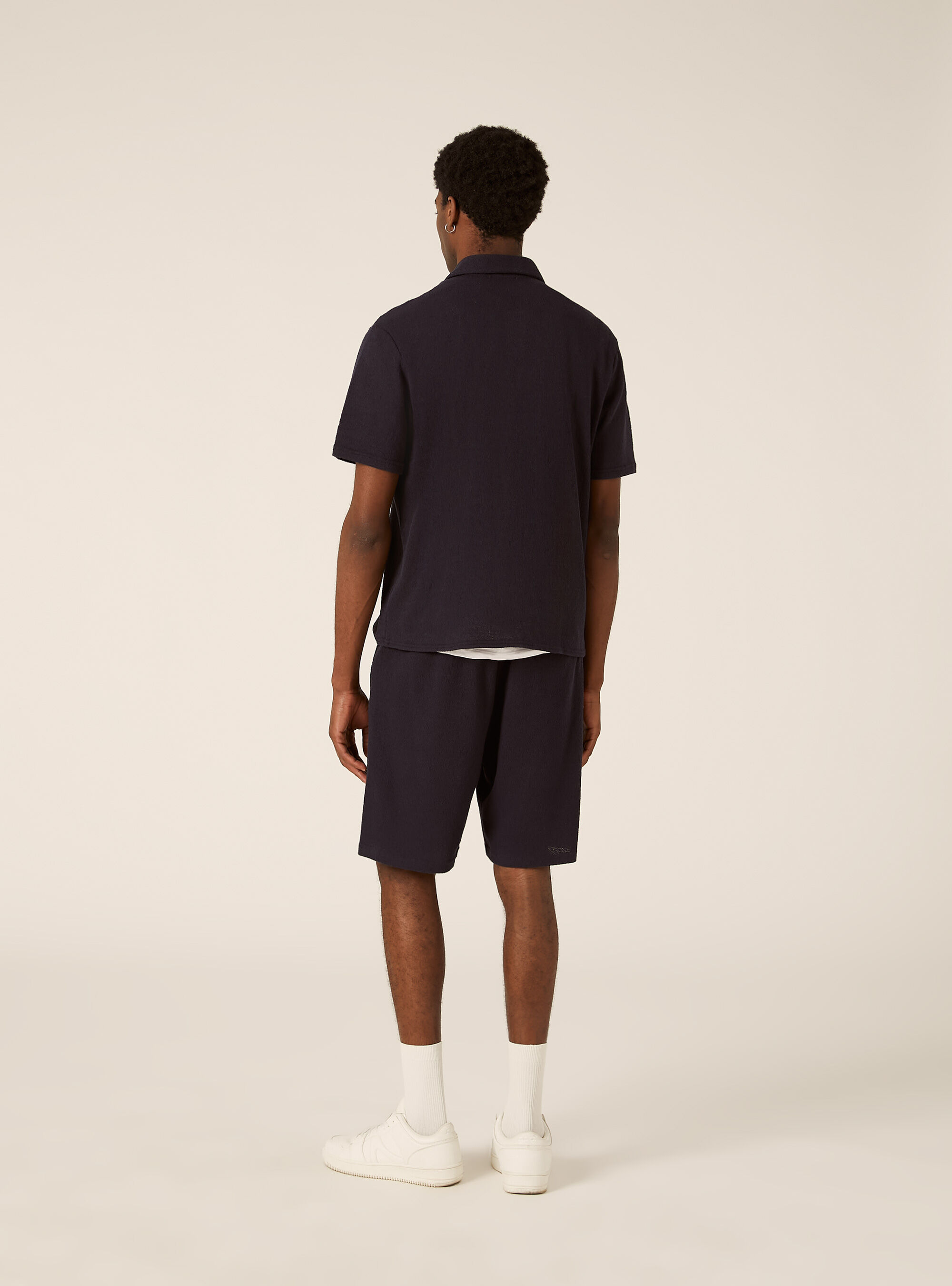 Polo effetto maglia regular fit, NA1 NAVY DARK