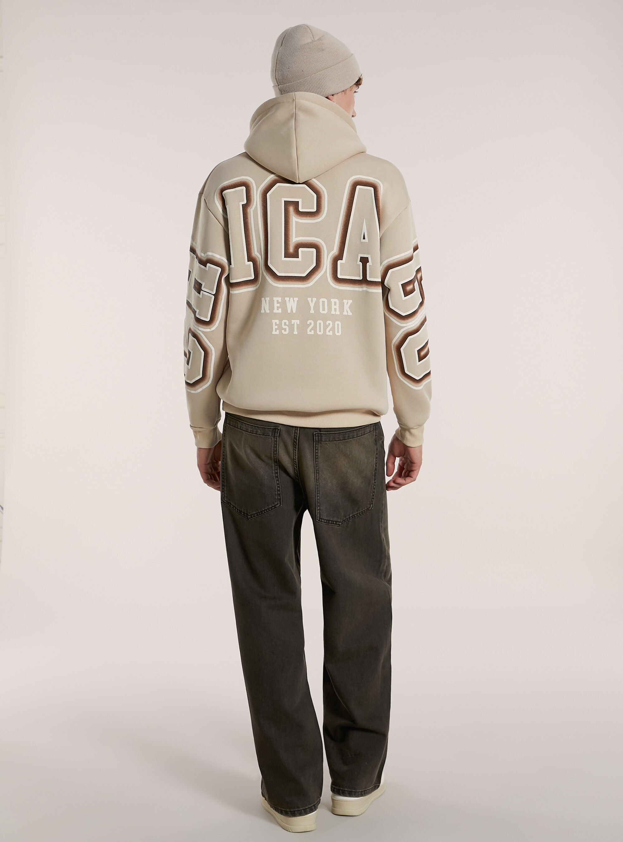 Felpa con cappuccio e stampa chicago Alcott Men s Sweatshirts