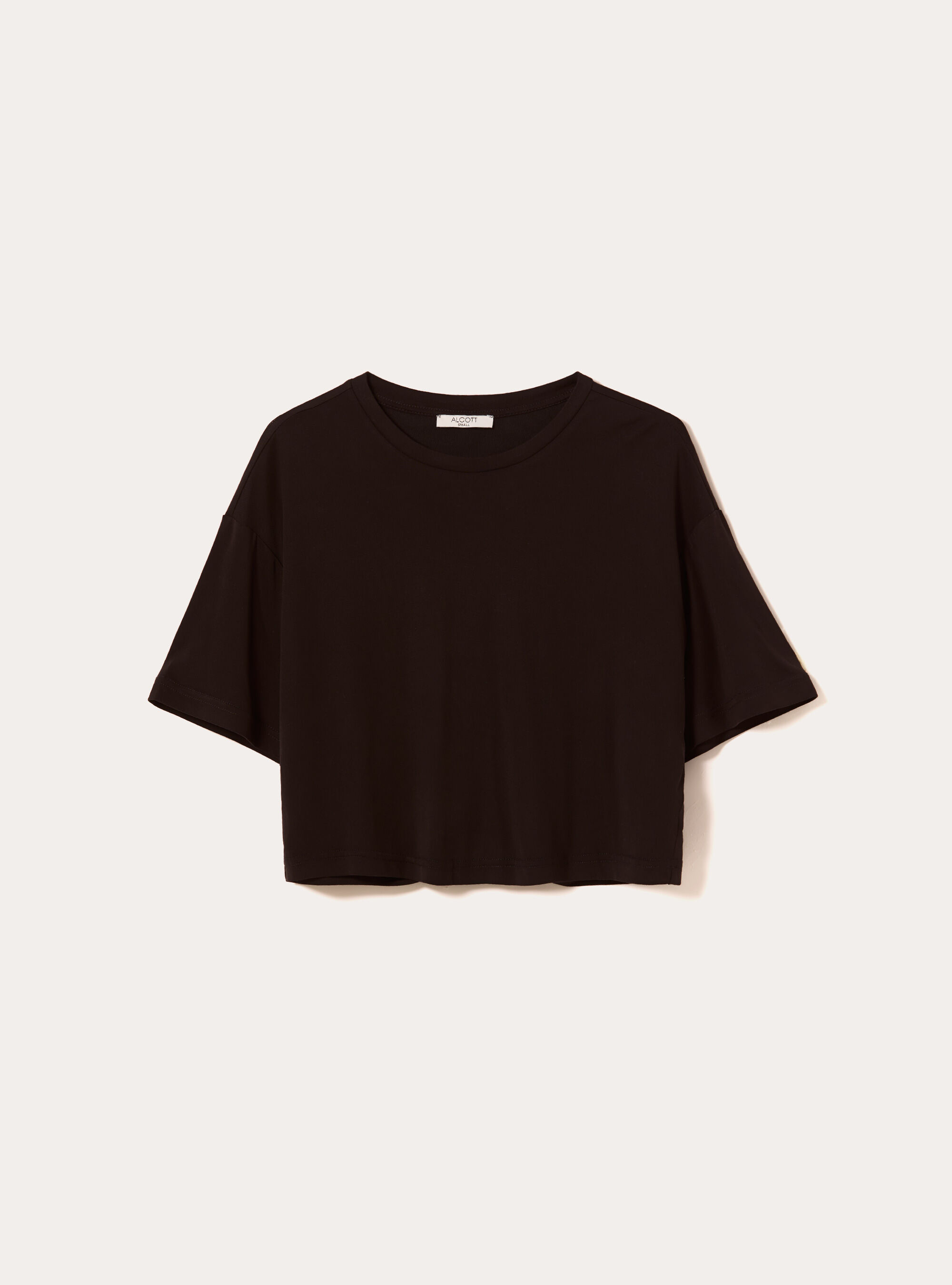 Gek&uuml;rztes T-Shirt mit weichem Griff, BK1 BLACK