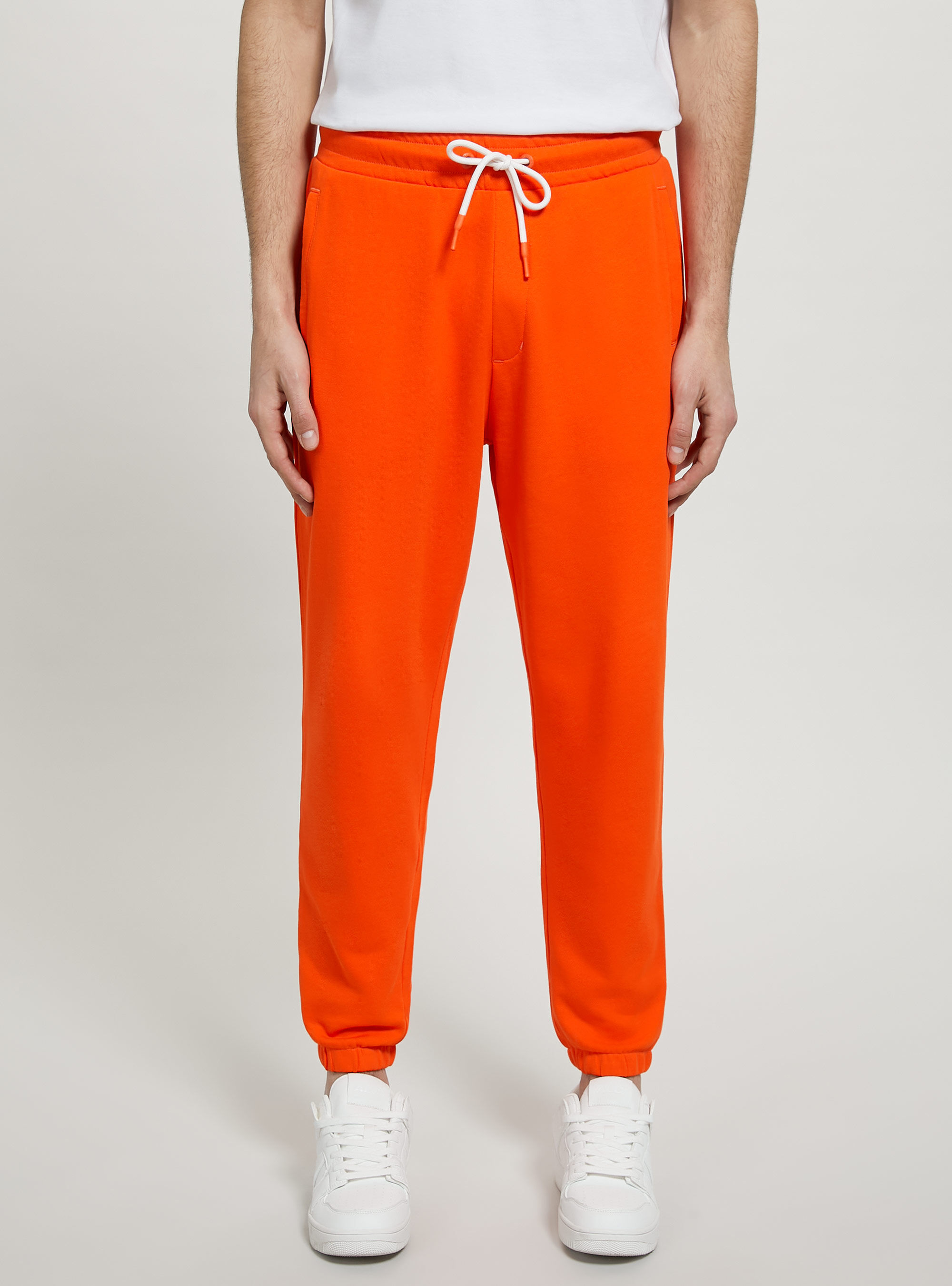 Plush jogger trousers
