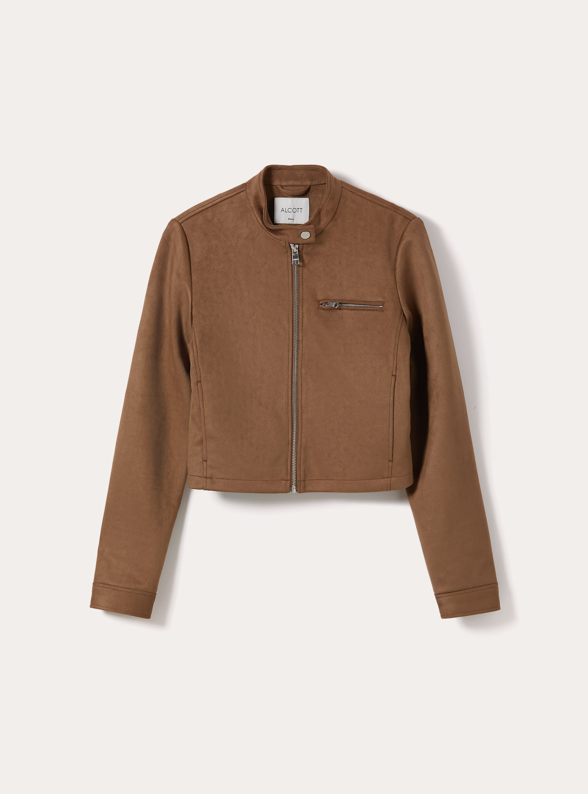 Giubbotto effetto camoscio, TB2 TOBACCO MEDIUM