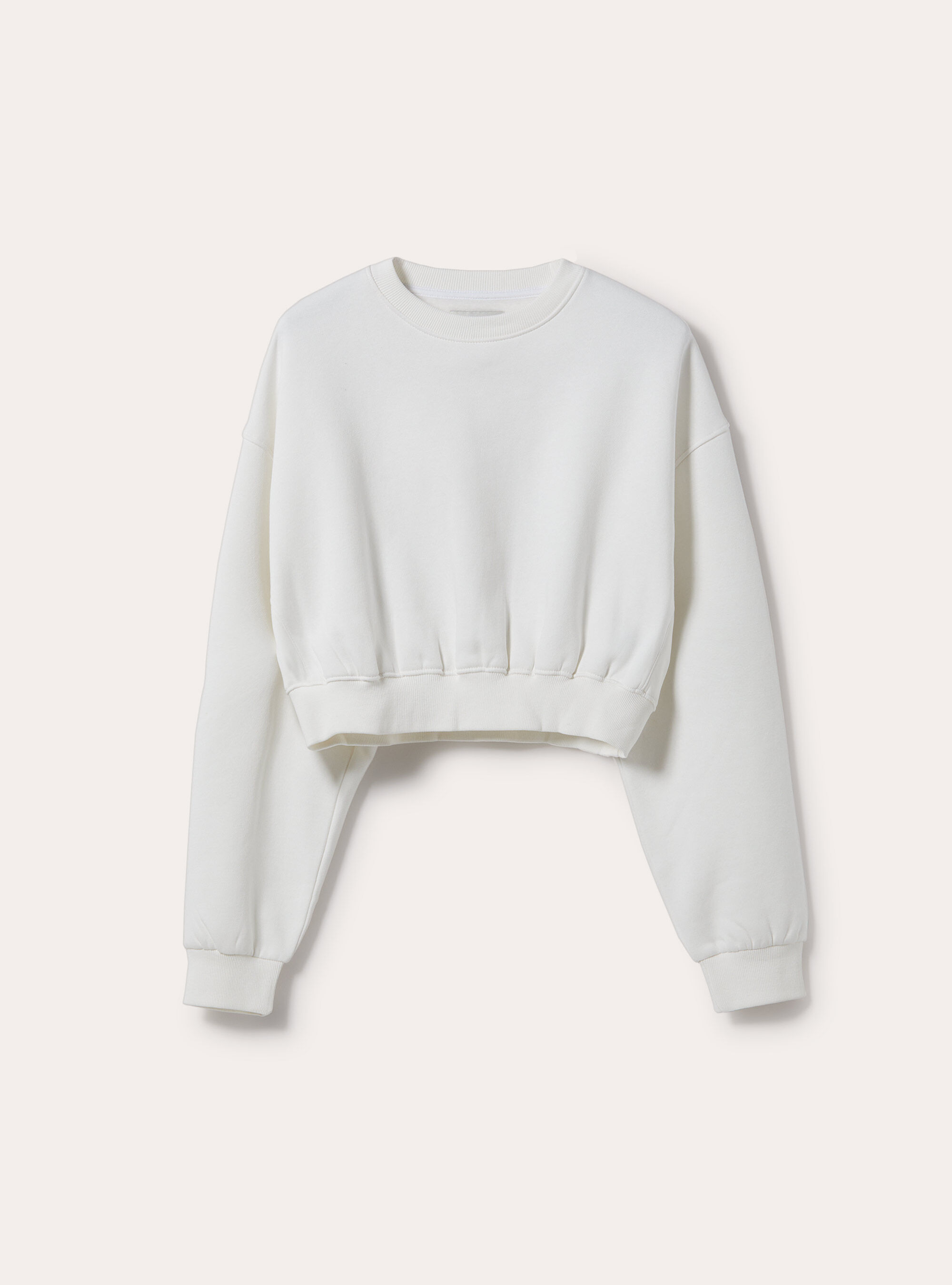 White crop sweatshirt outlet
