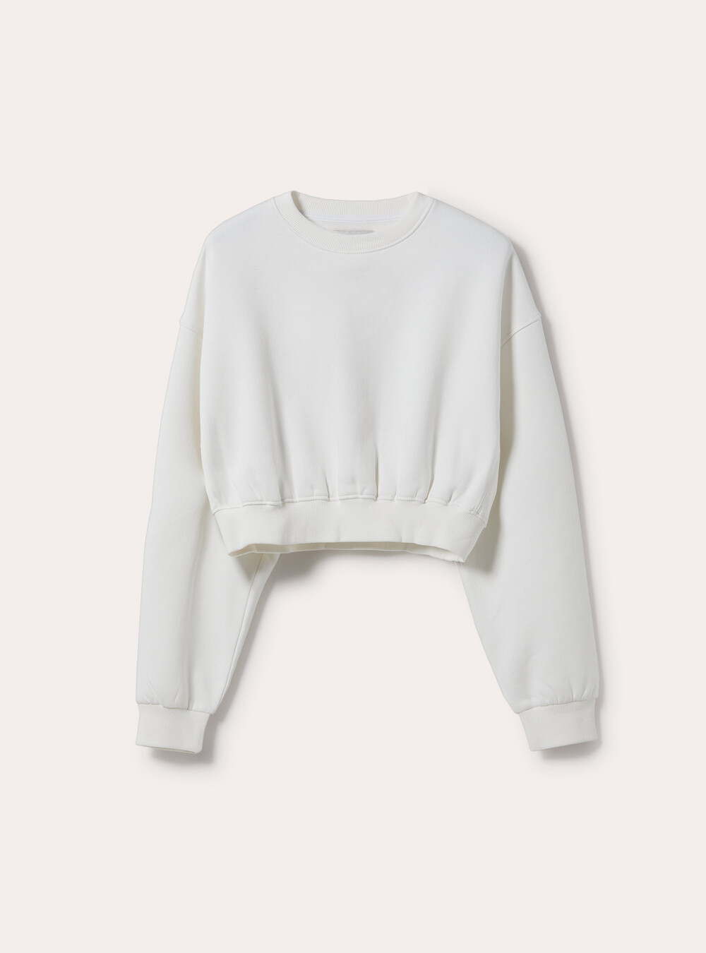 Cotton crop crew-neck sweatshirt - Main Image