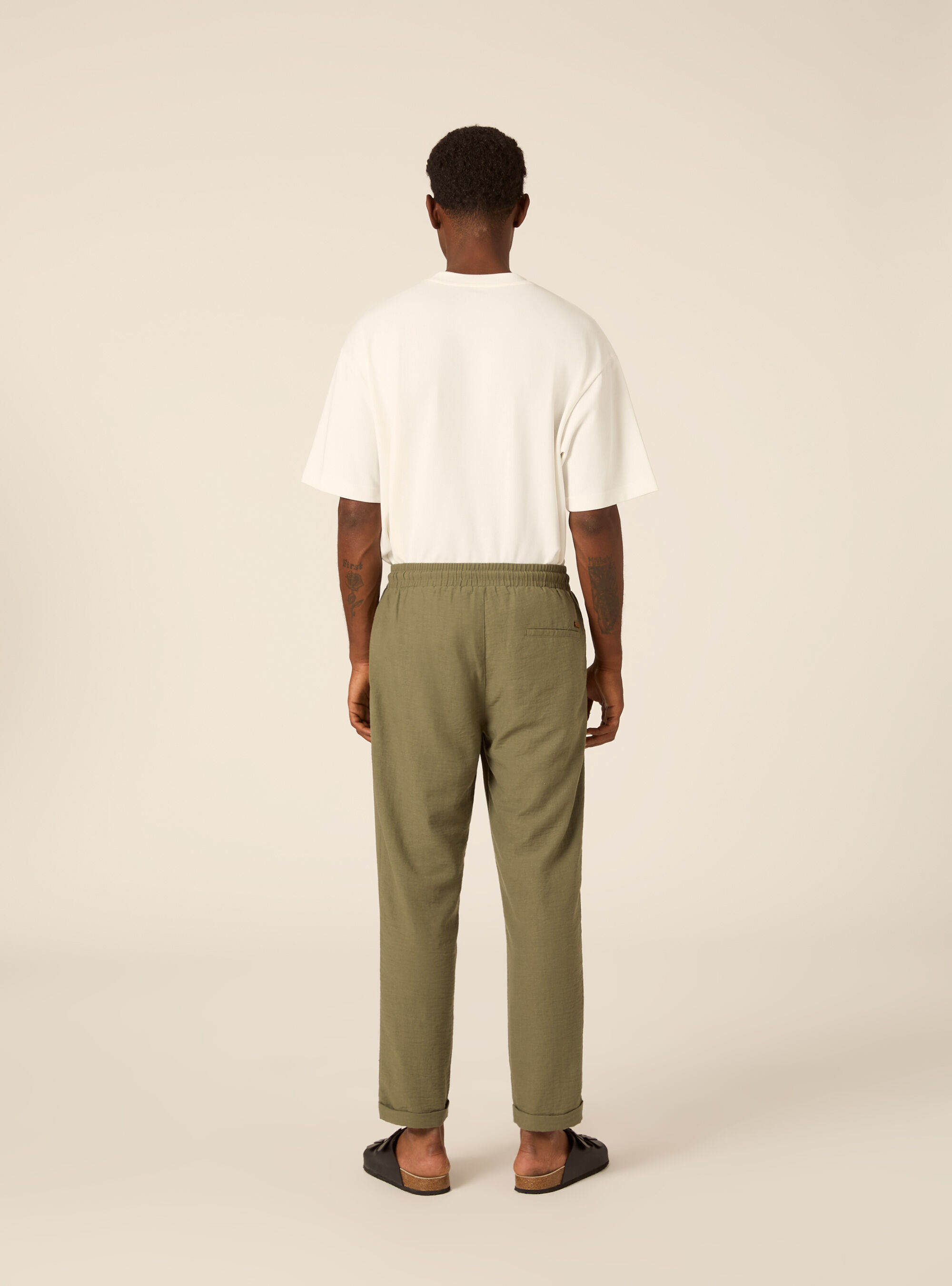 Pantalaccio basico con elastico in vita e coulisse, KY2 KAKY MEDIUM