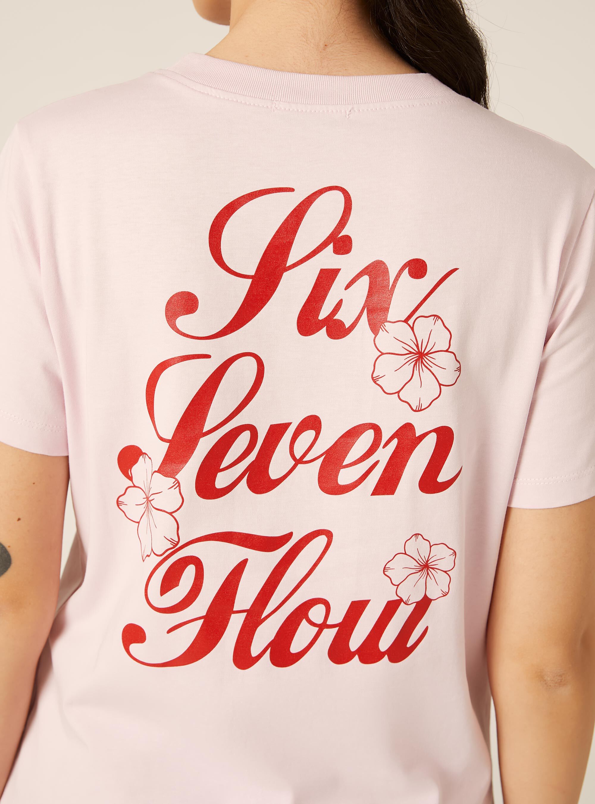 T-shirt regular con stampa numero, PK3 PINK LIGHT
