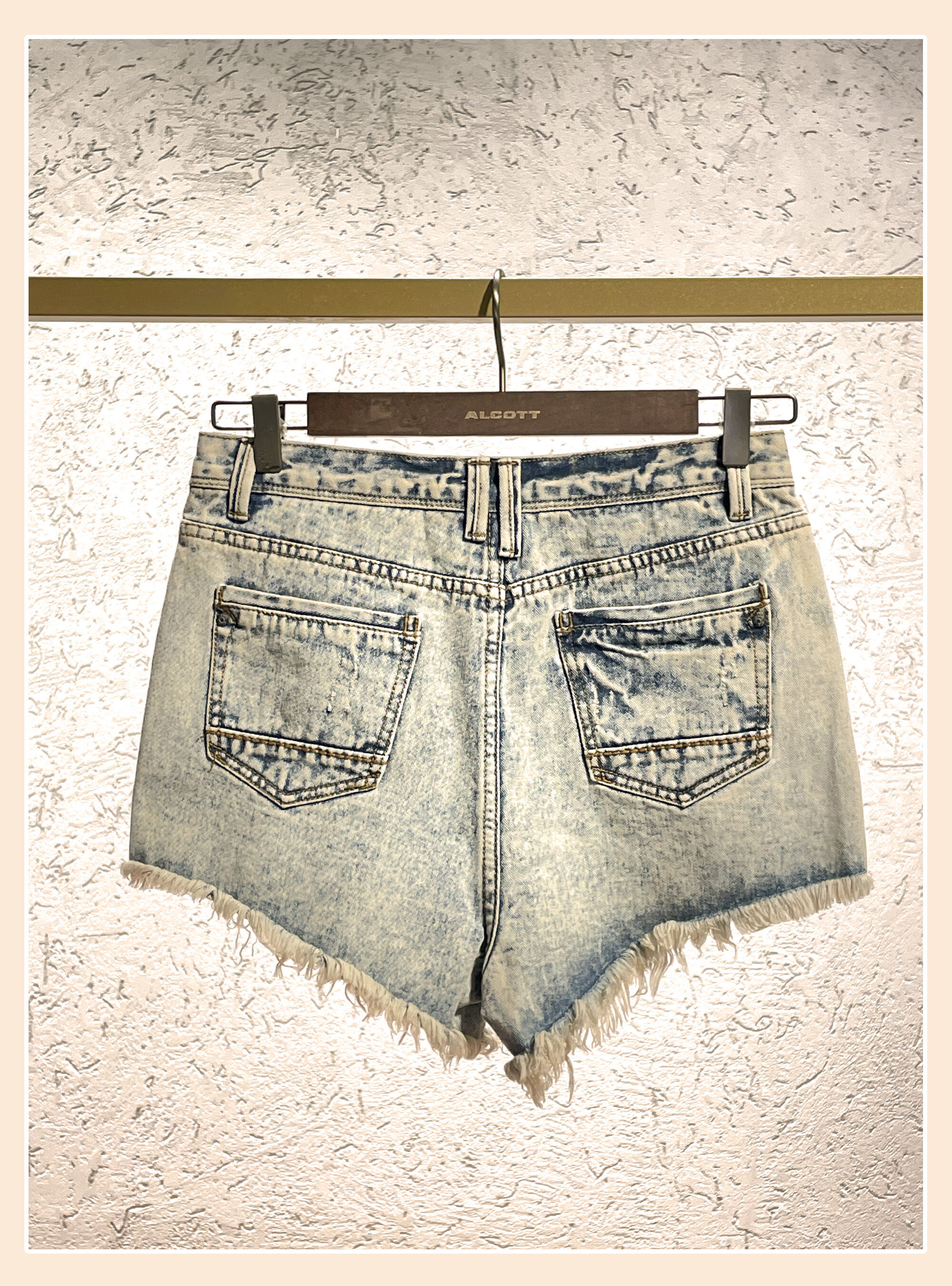 Denim shorts, AZZURRO