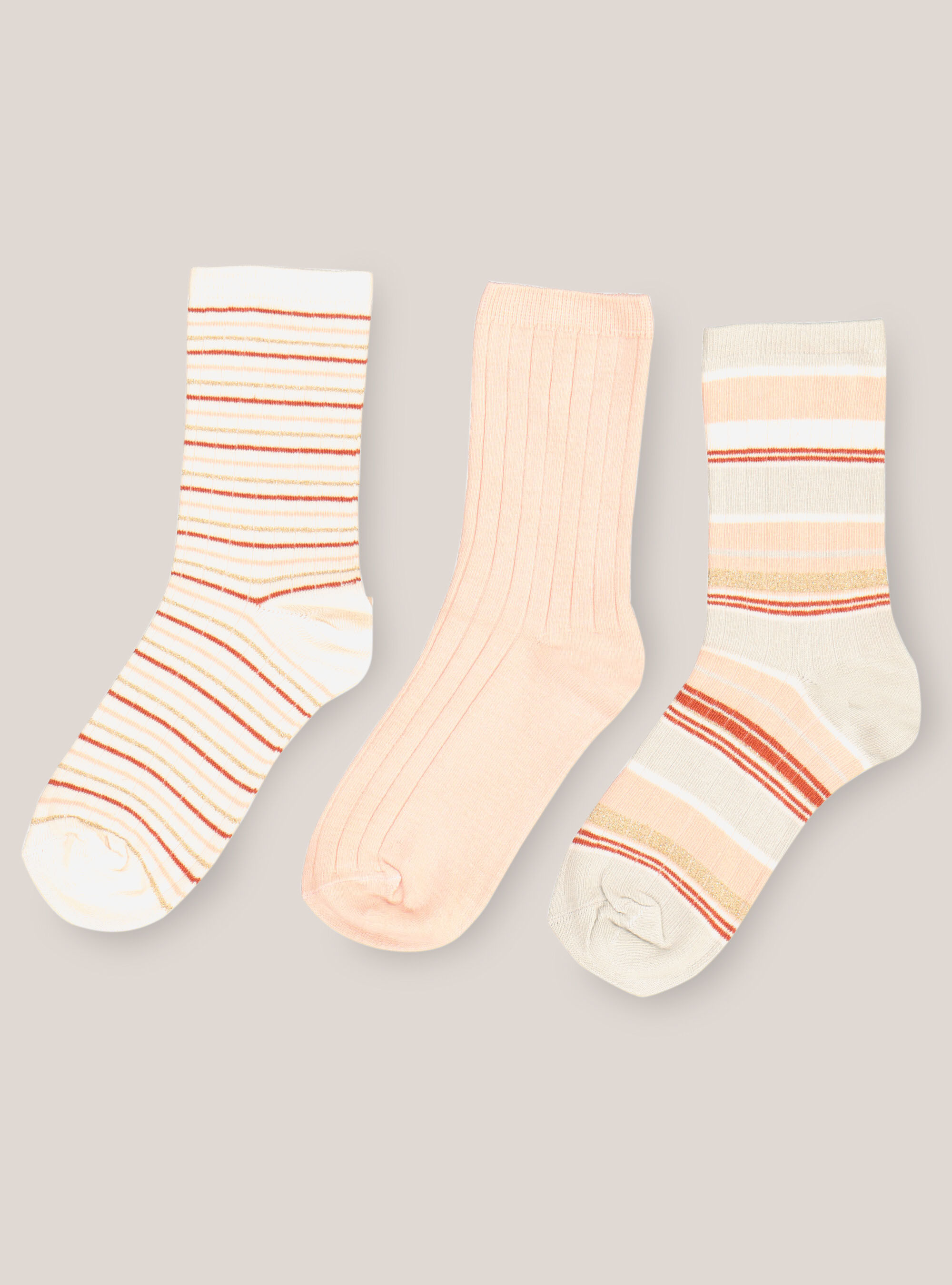 STOCKINGS, THREE PAIRS, PINK