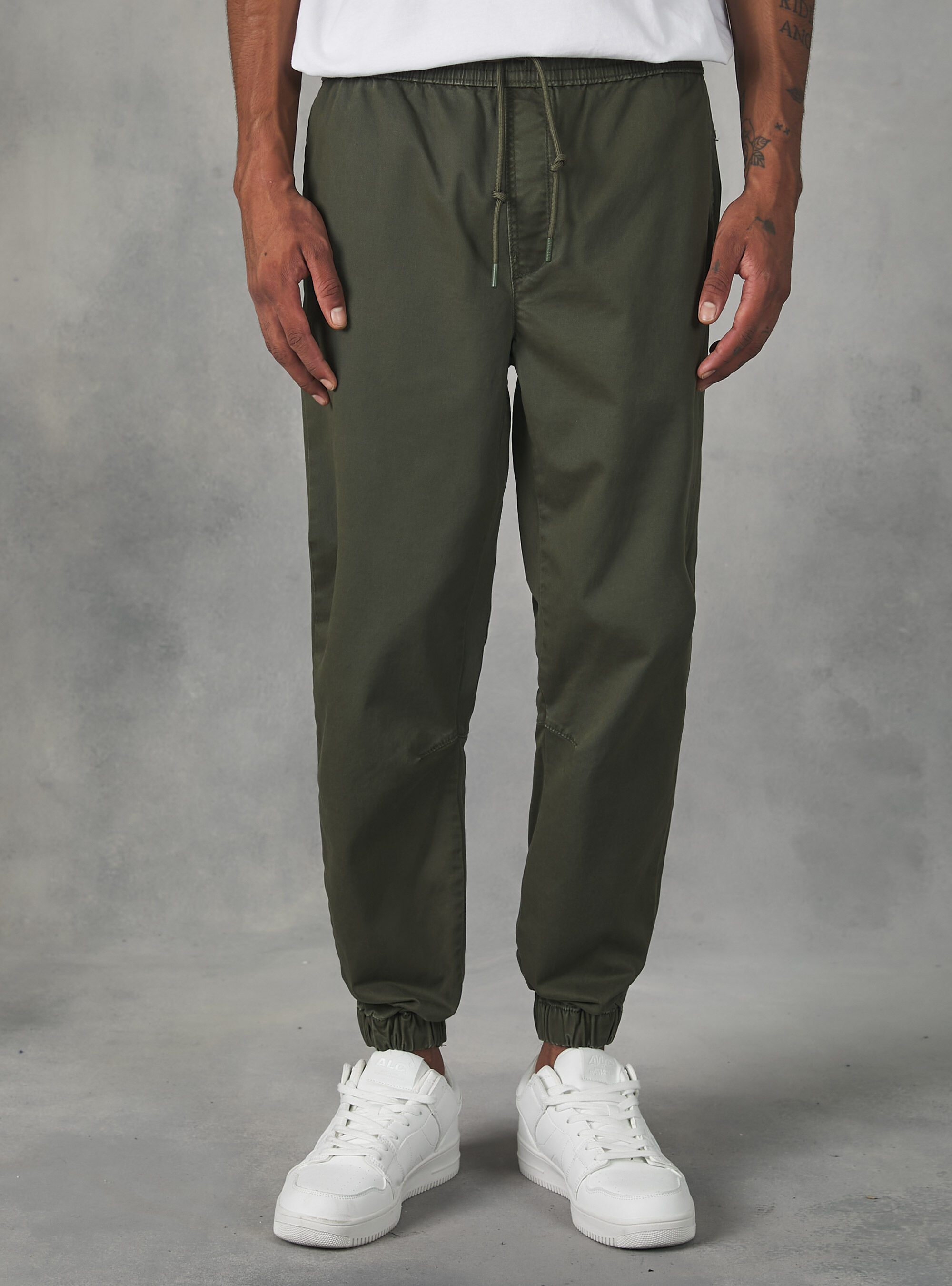 Twill jogger cheap pants