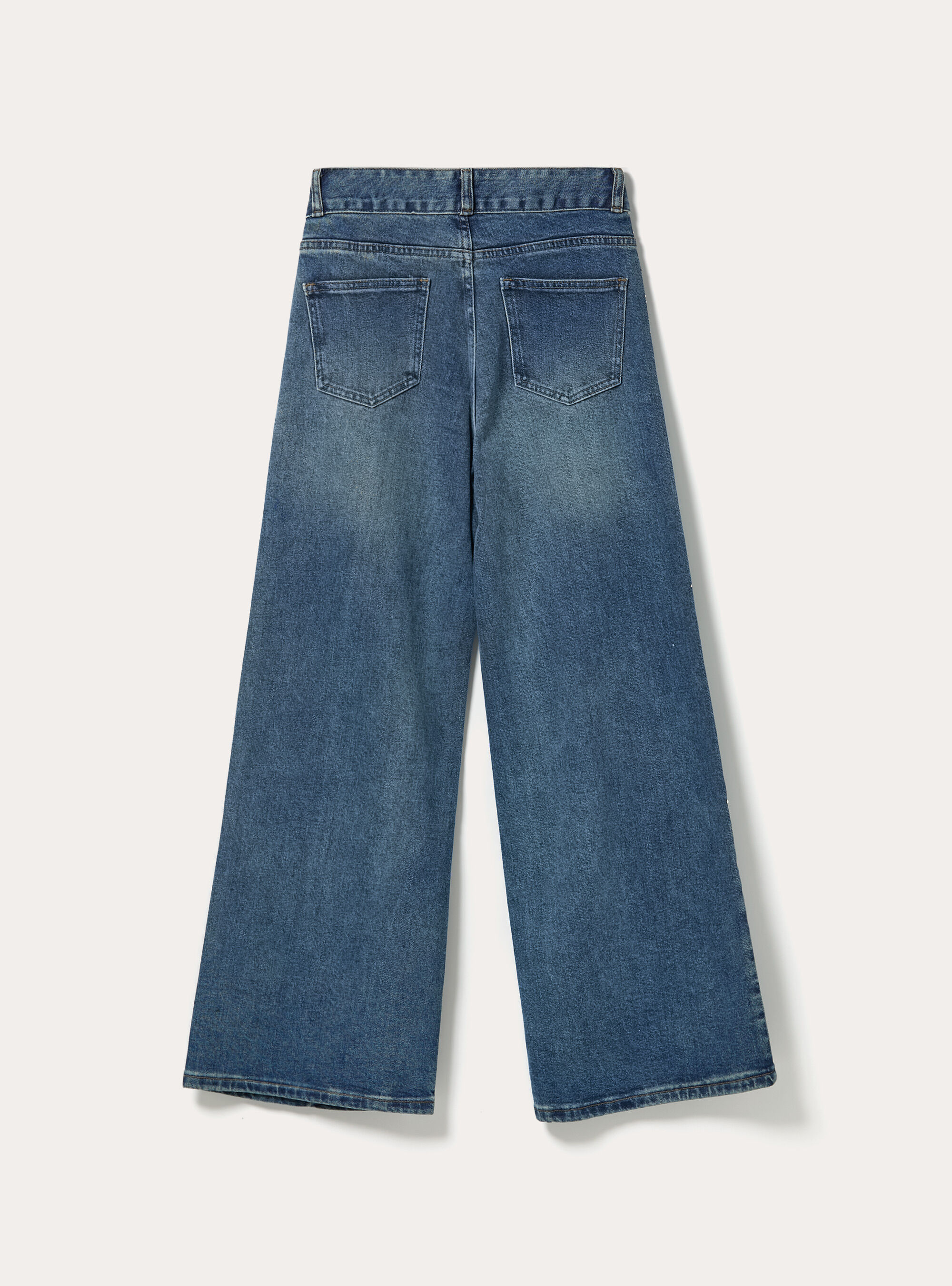Jeans with rhinestone wide leg | Alcott | Women's Jeans