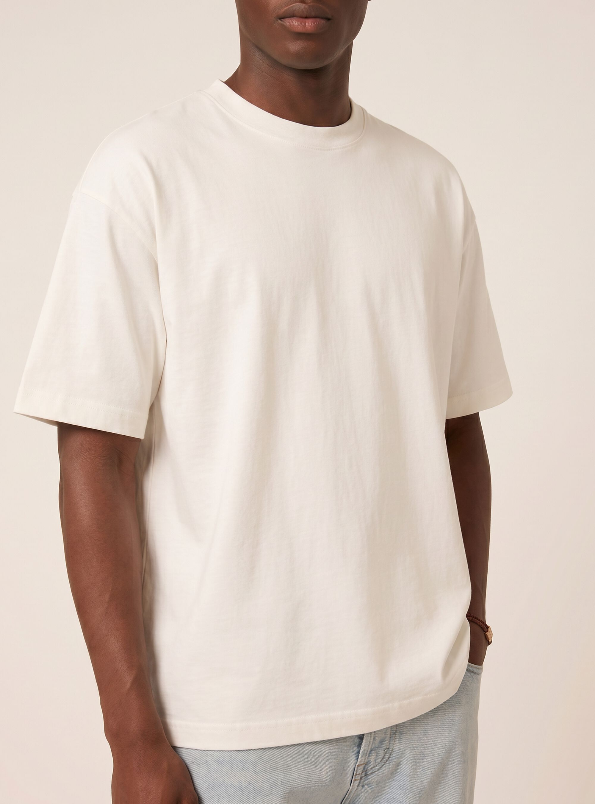 T- shirt base boxy con stampa lo faccio domani, WH1 OFF WHITE