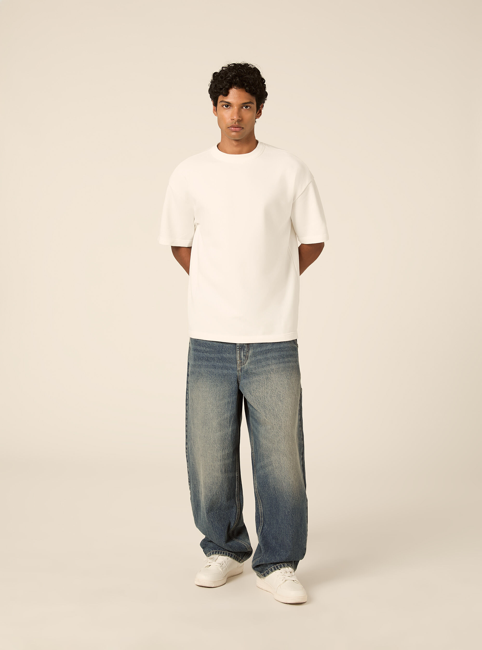Jeans skater, D101 BLUE MED OVERDYE