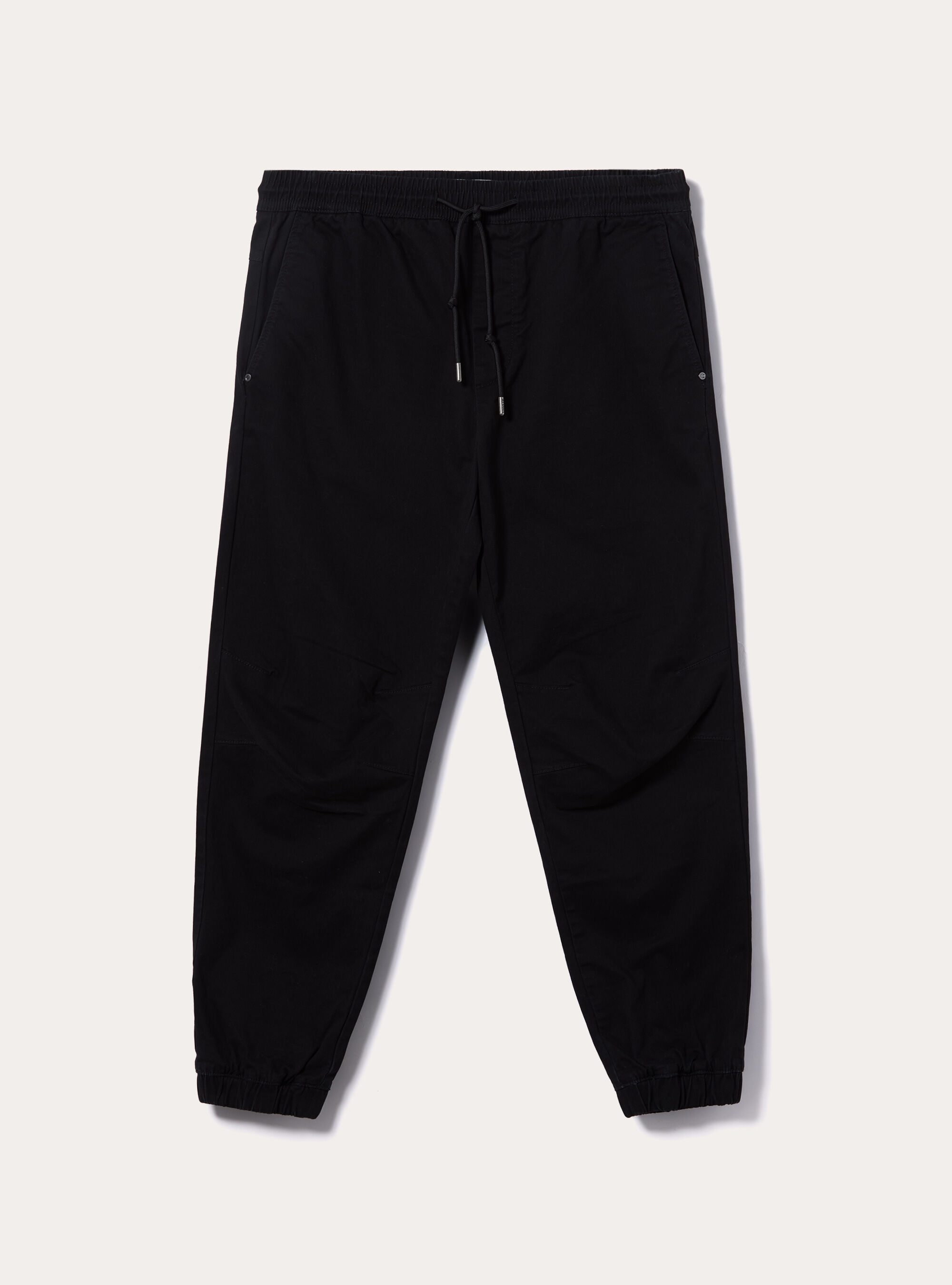 Cotton jogger trousers with elastic band and drawstring