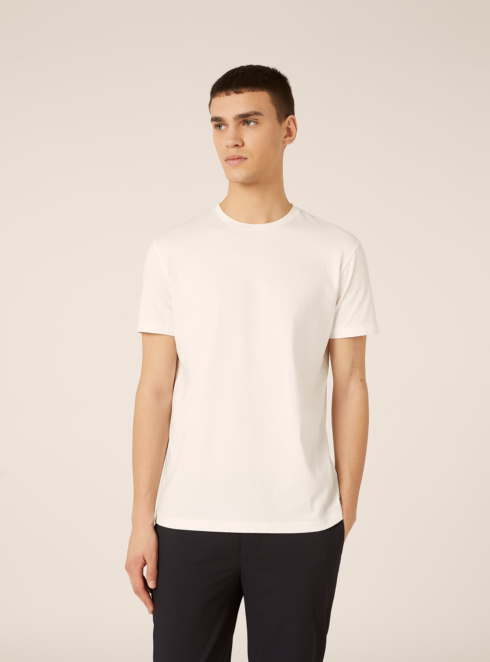 T-shirt basica in cotone supima