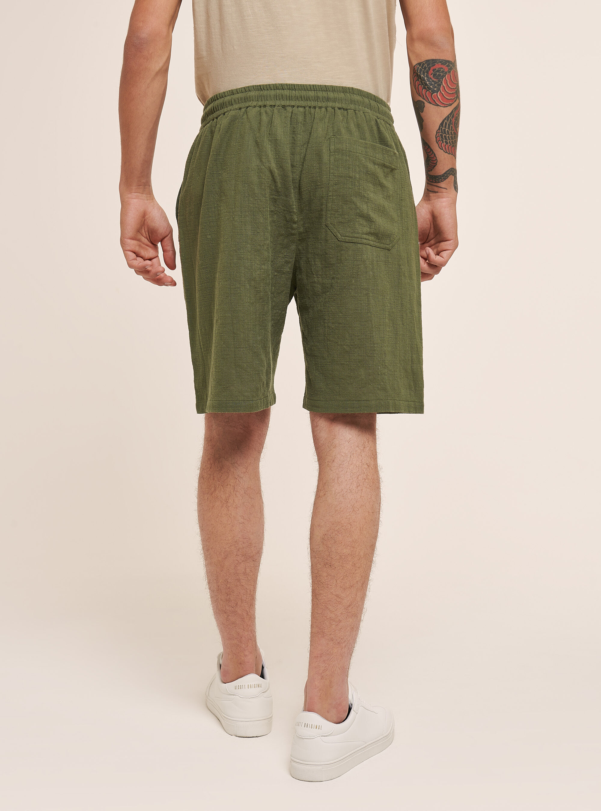 Cotton Bermuda Shorts, C6604 KAKY