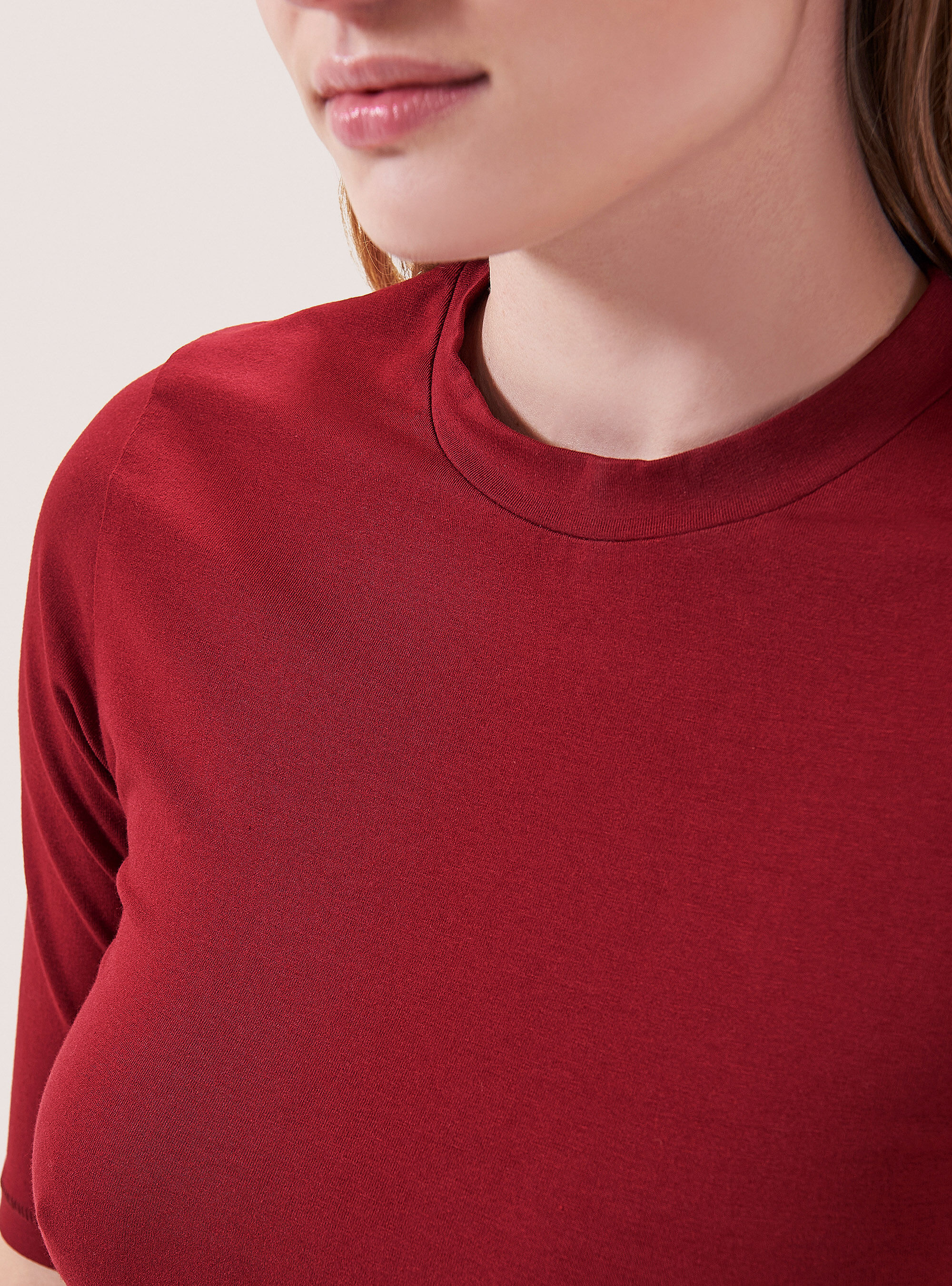 Maglietta slim fit, C3320 RED