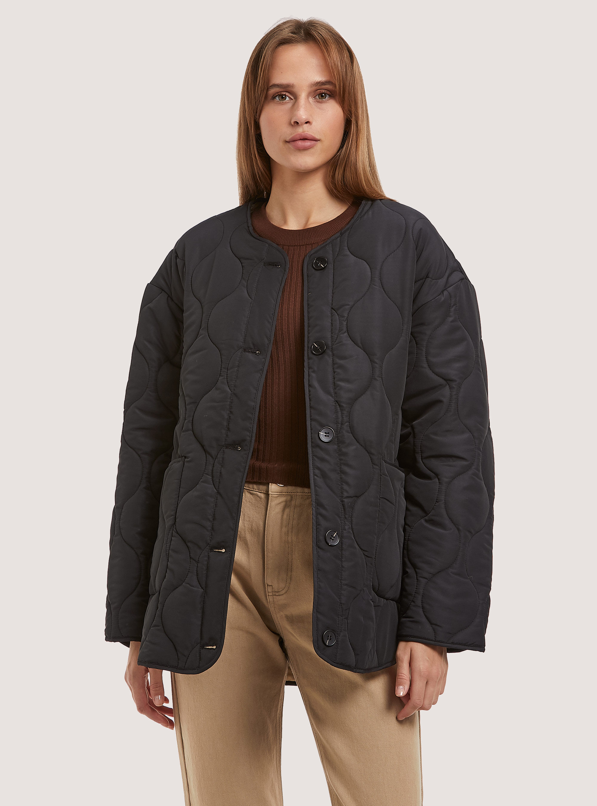 Jacket with padding on sale