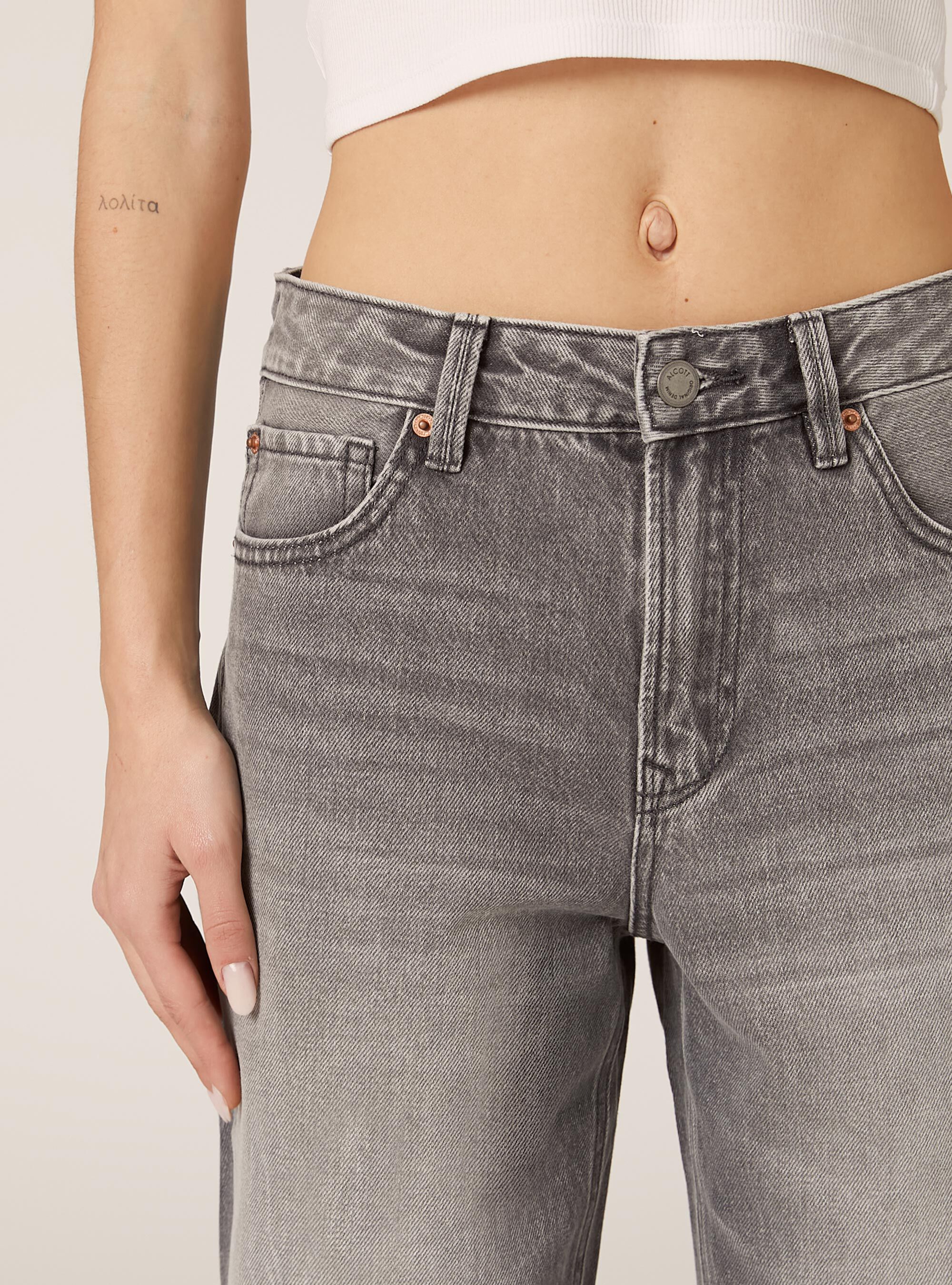 Straight wide fit jeans, D00G GREY