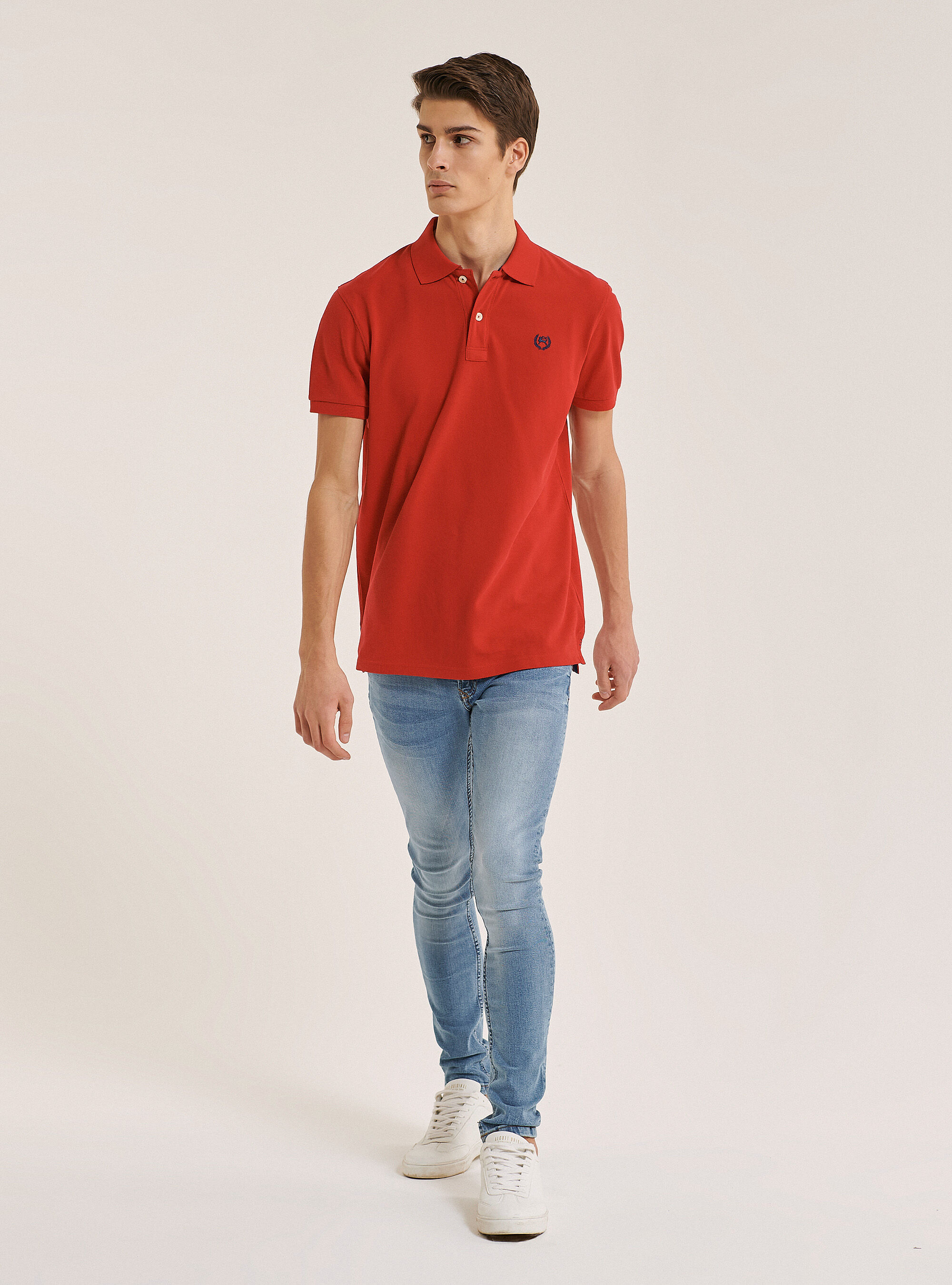 Polo shirt basic, RED