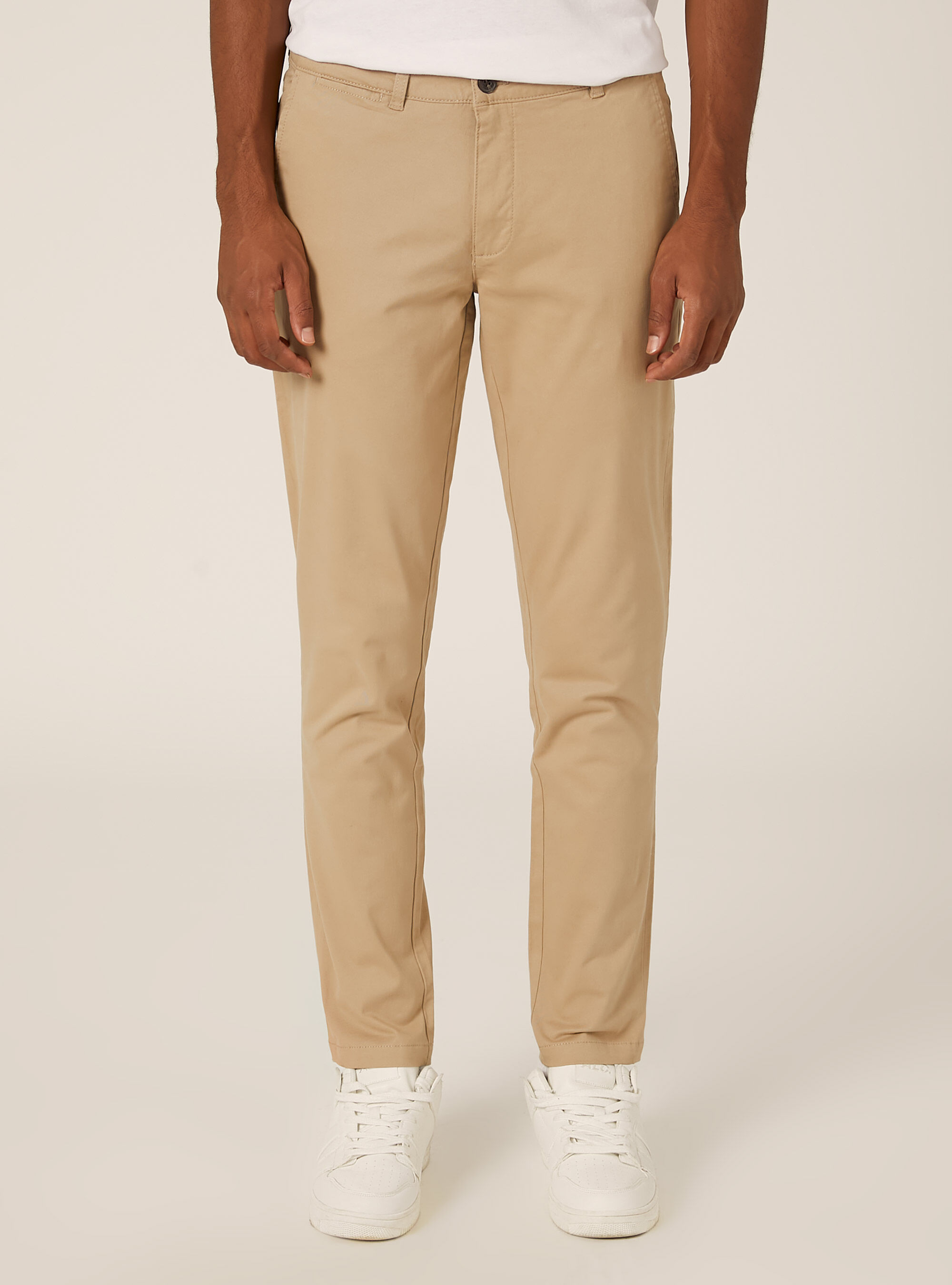 Skinny Fit Chino-Hose aus Stretch-Twill, TB2 TOBACCO MEDIUM