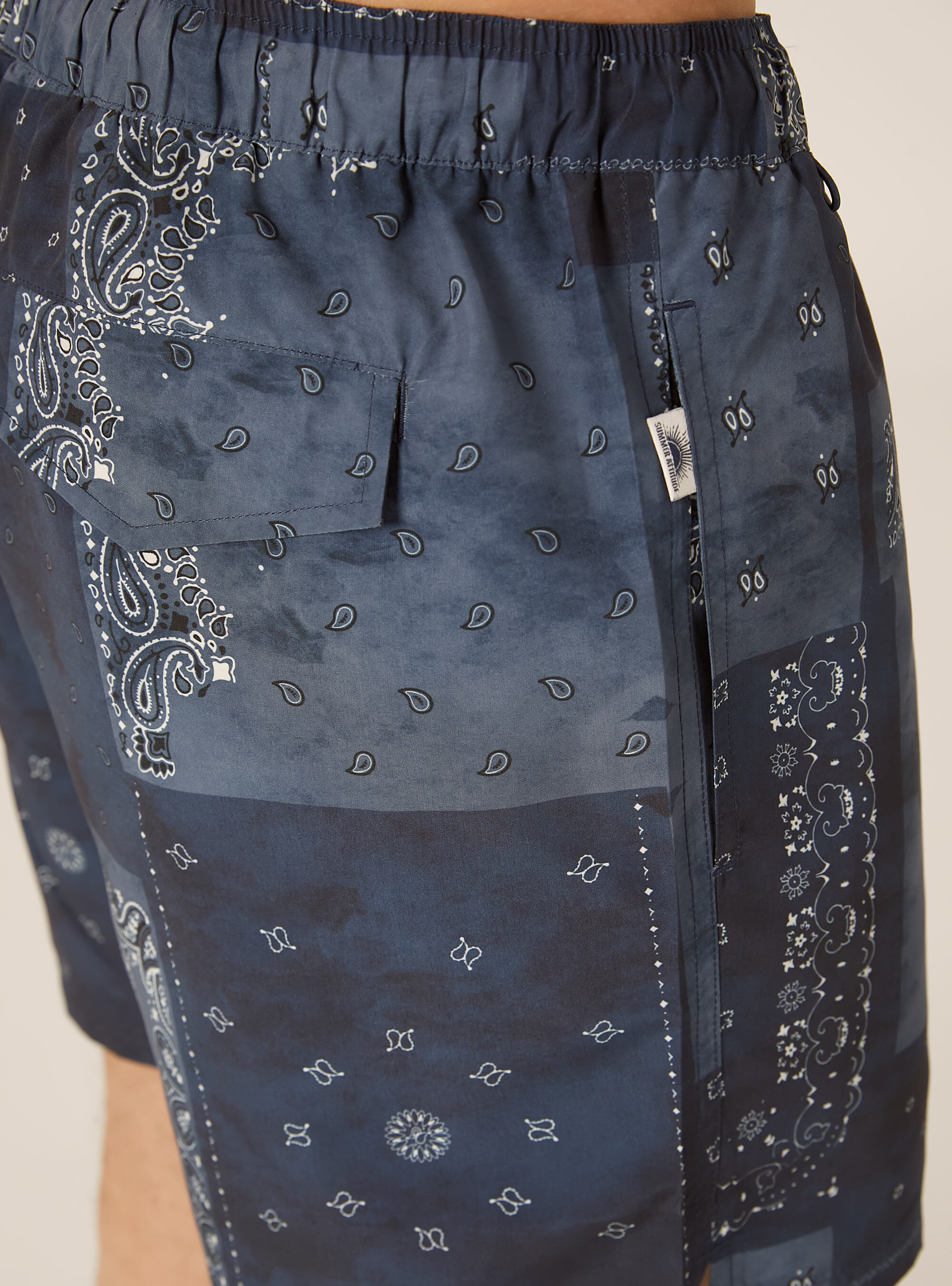 Costume con stampa bandana, NA1 NAVY DARK