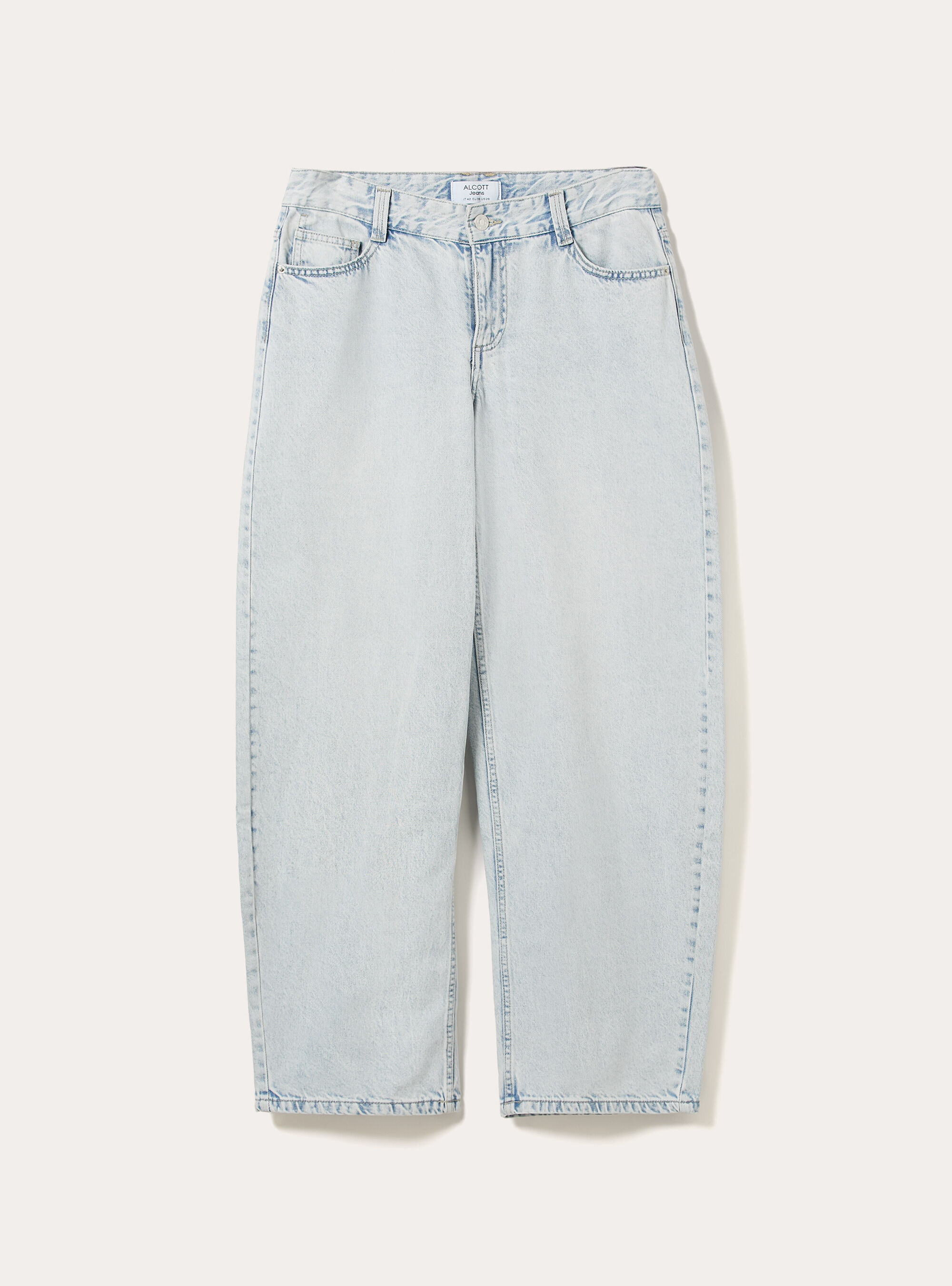 Jeans baggy barrel, D007 LIGHT AZURE
