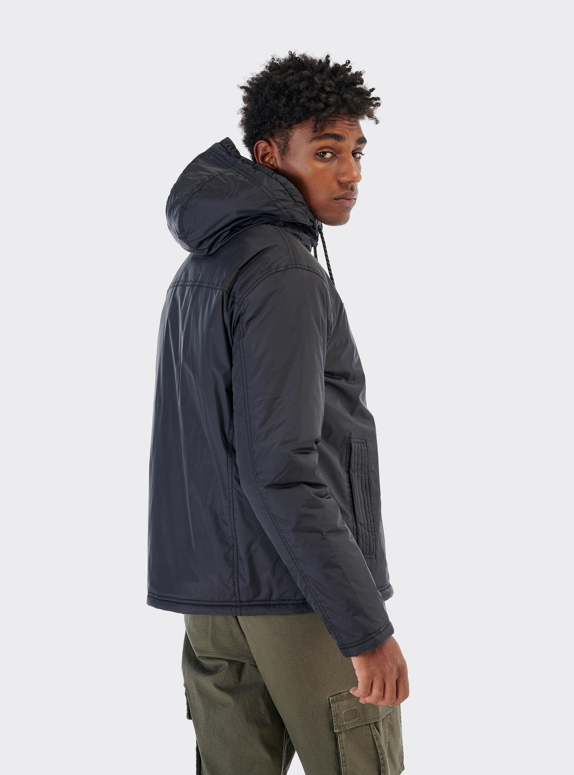 Padded jacket, BLACK