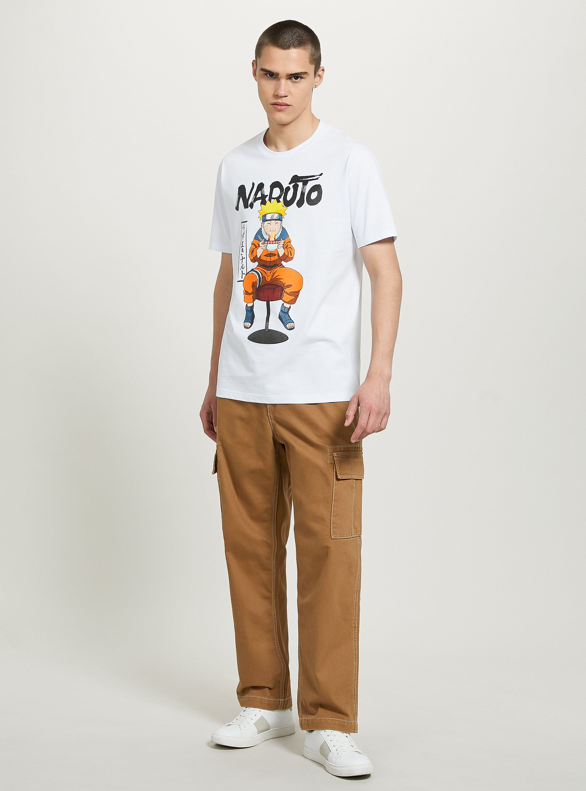 Naruto / Alcott T-shirt, WH2 WHITE