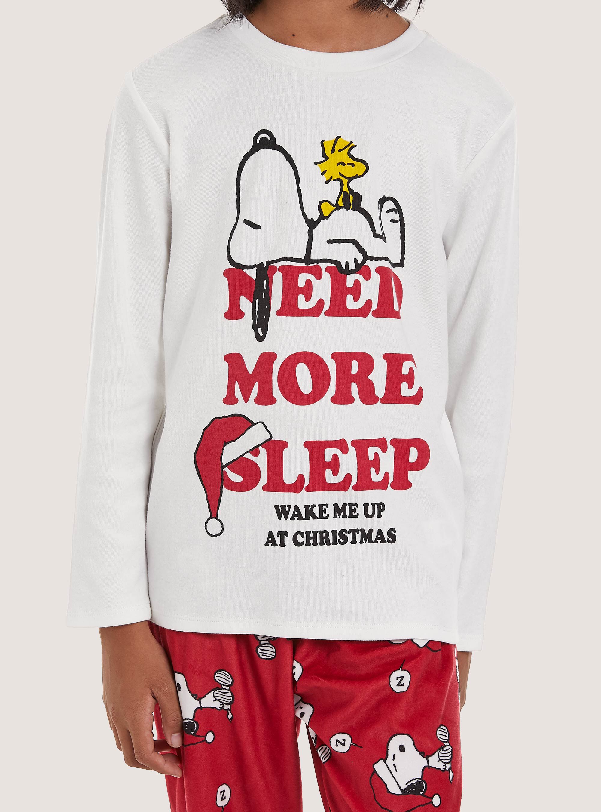 Pigiama Mini Me Snoopy Christmas Collection, WH2 WHITE