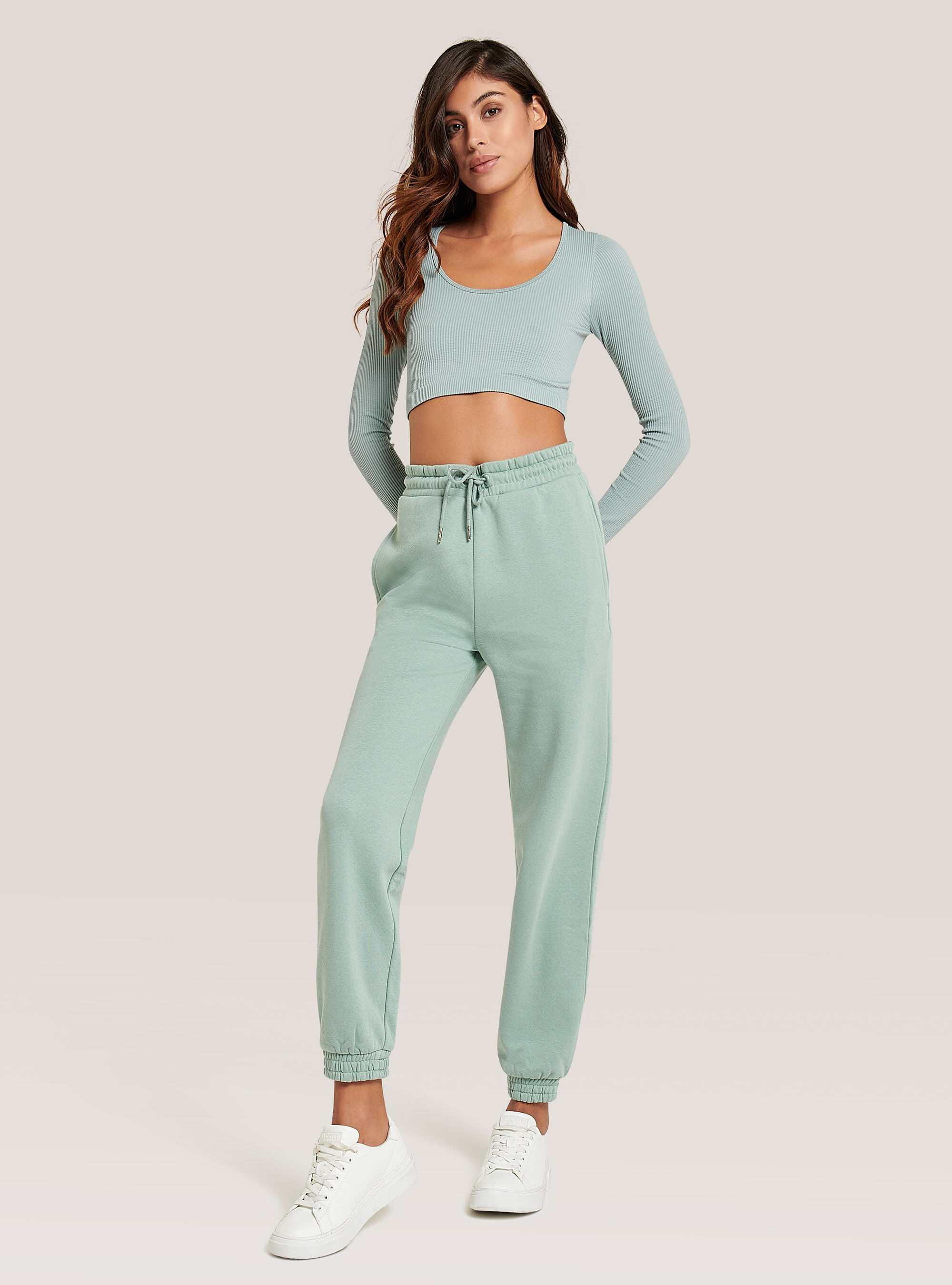 Pantaloni in felpa con fondo elastico
