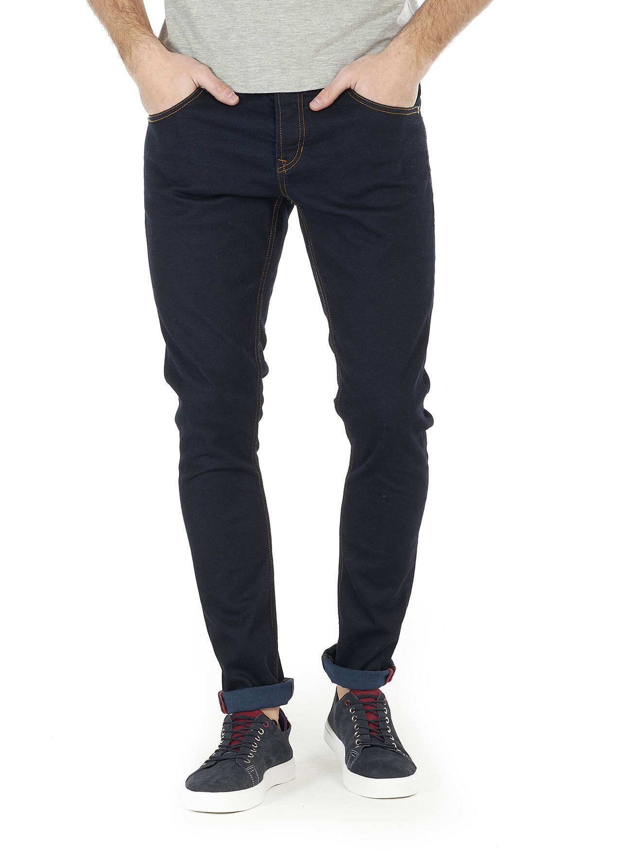 Jeans stretch regular fit, C218 BLUE NAVY