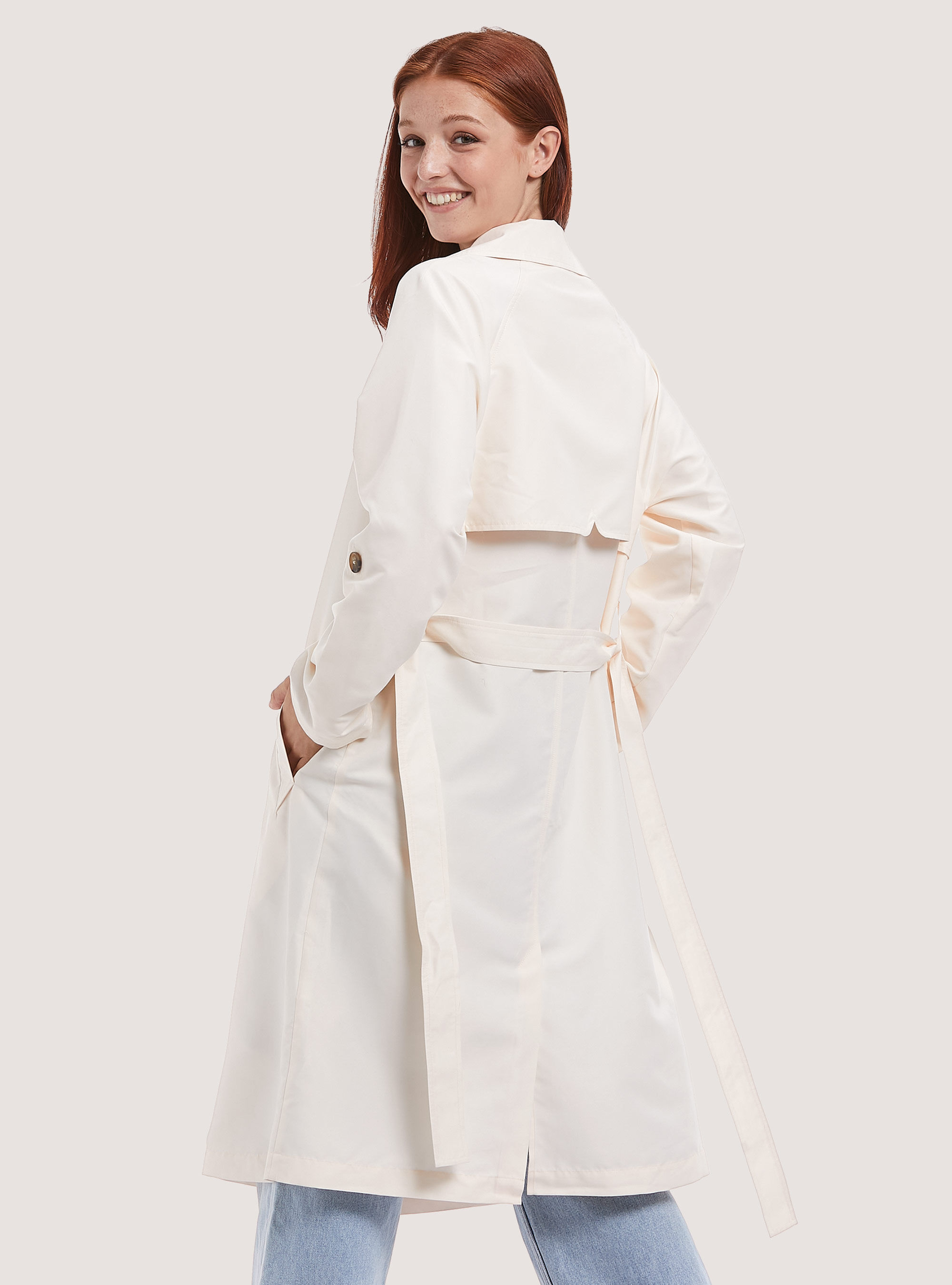Trench clearance off white