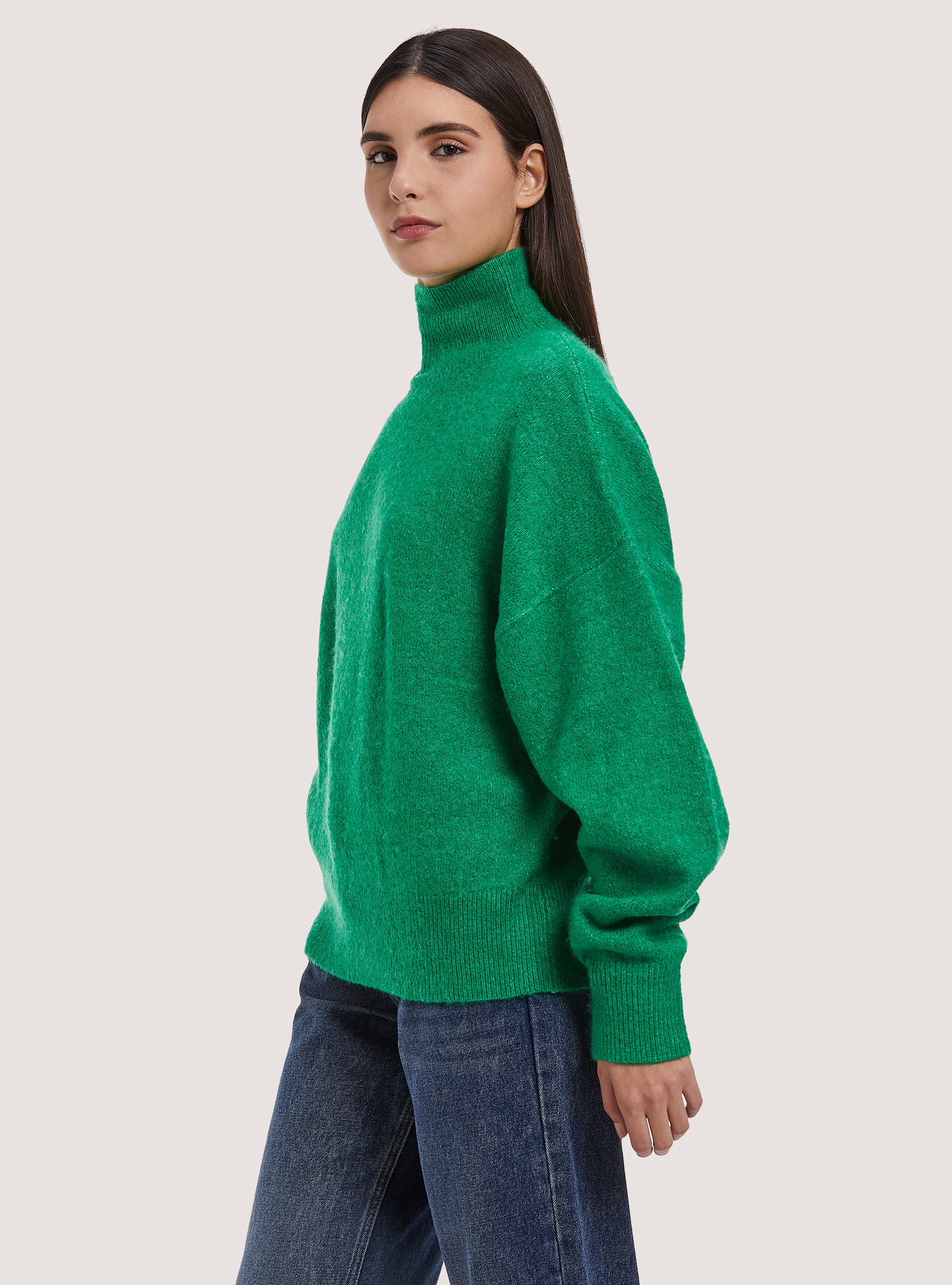 Pullover morbido collo alto comfort fit