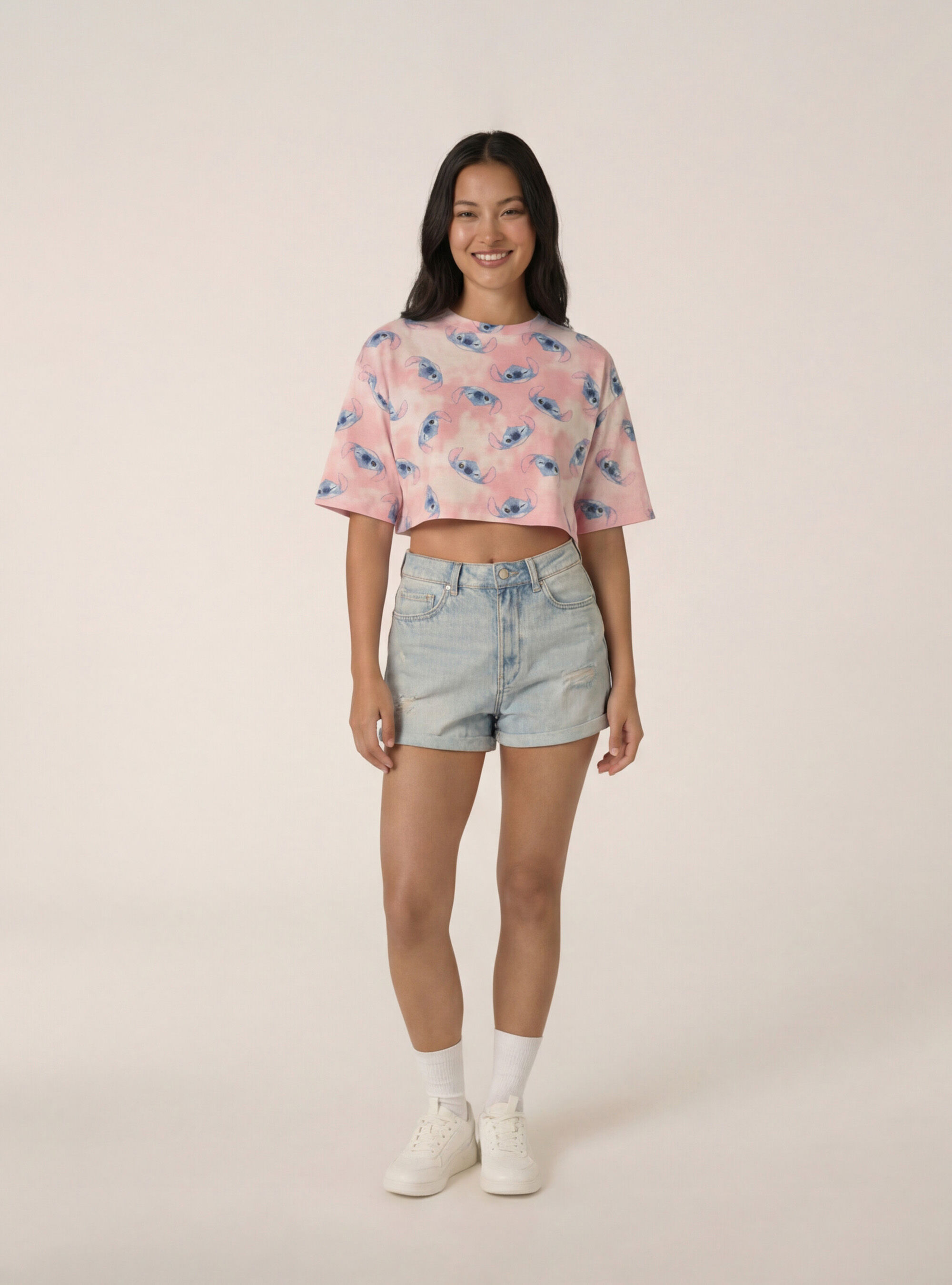 T-shirt boxy fit stitch