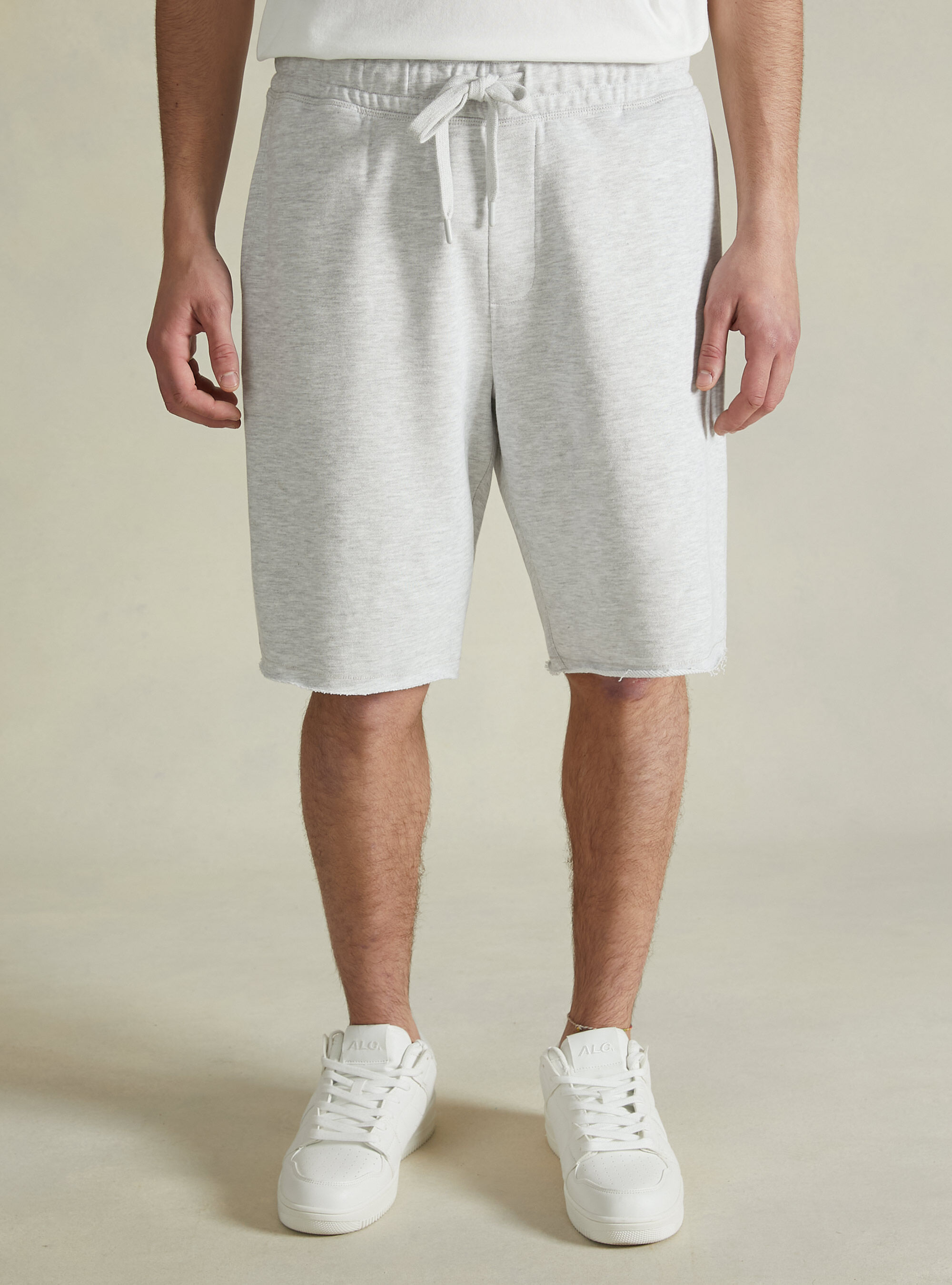 Cotton jogger bermuda shorts