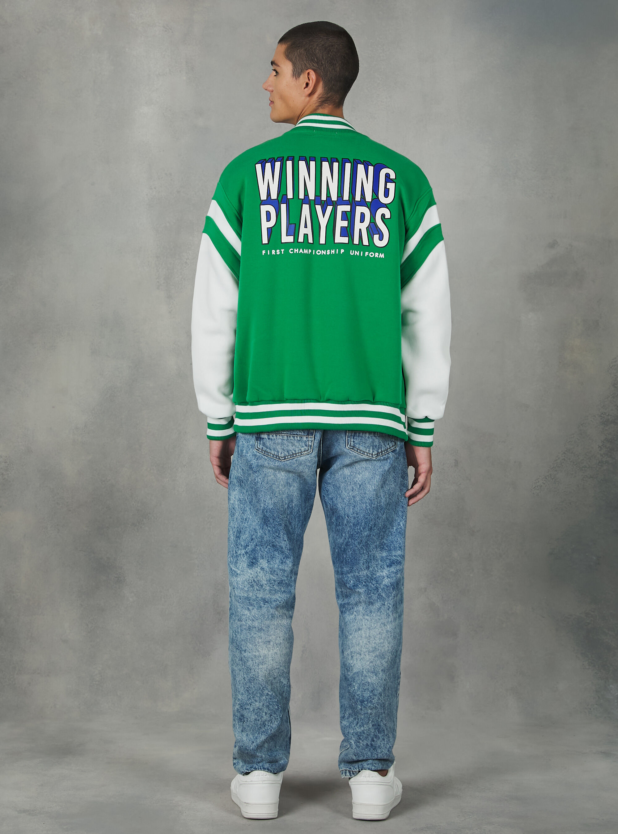 College Bomber jacket avec impression, GN2 GREEN MEDIUM