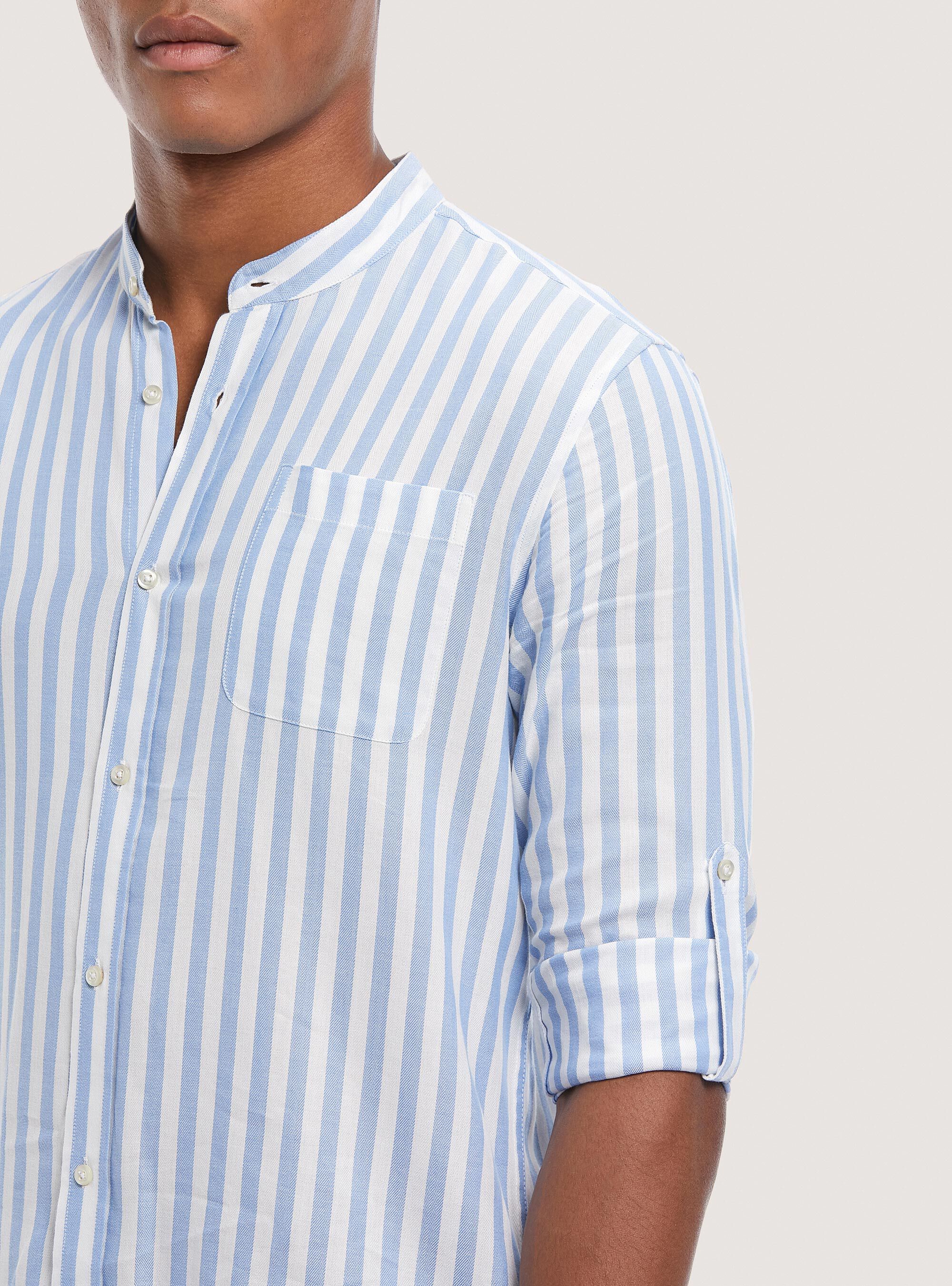 Camicia coreana righe sales