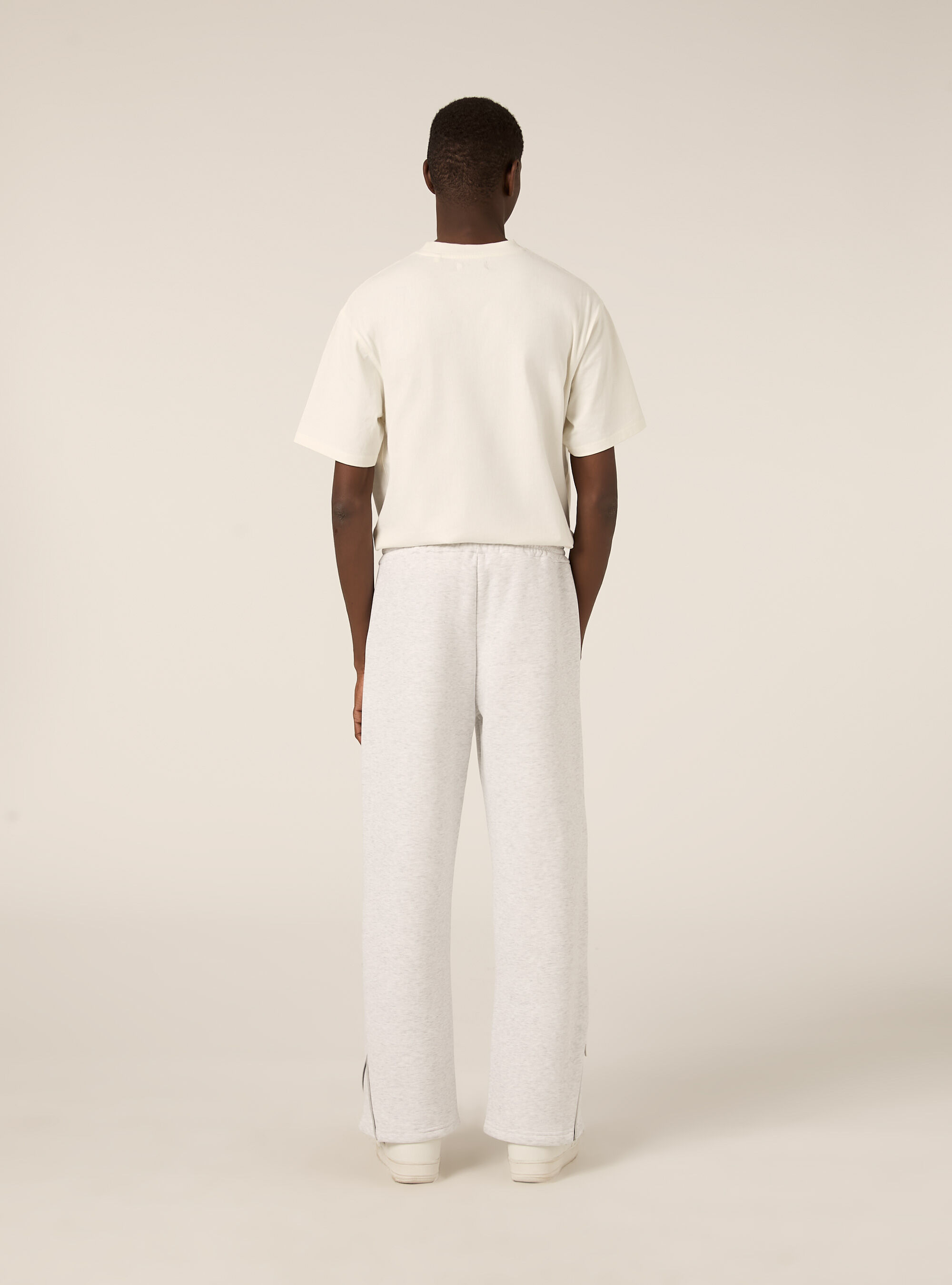 Jogger con cerniera al fondo, MGY3 GREY MEL LIGHT