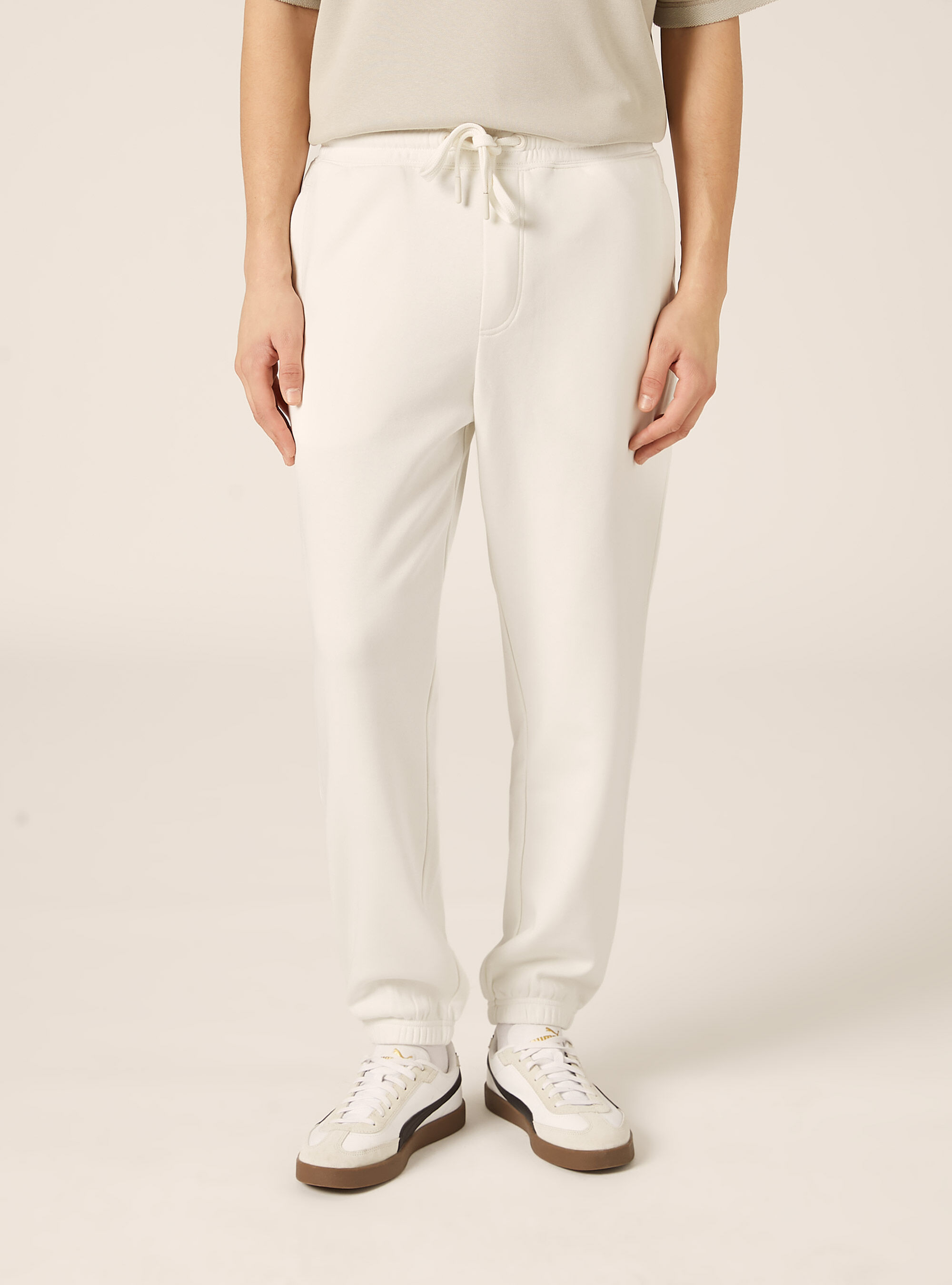 Pantaloni jogger in felpa, WH2 WHITE
