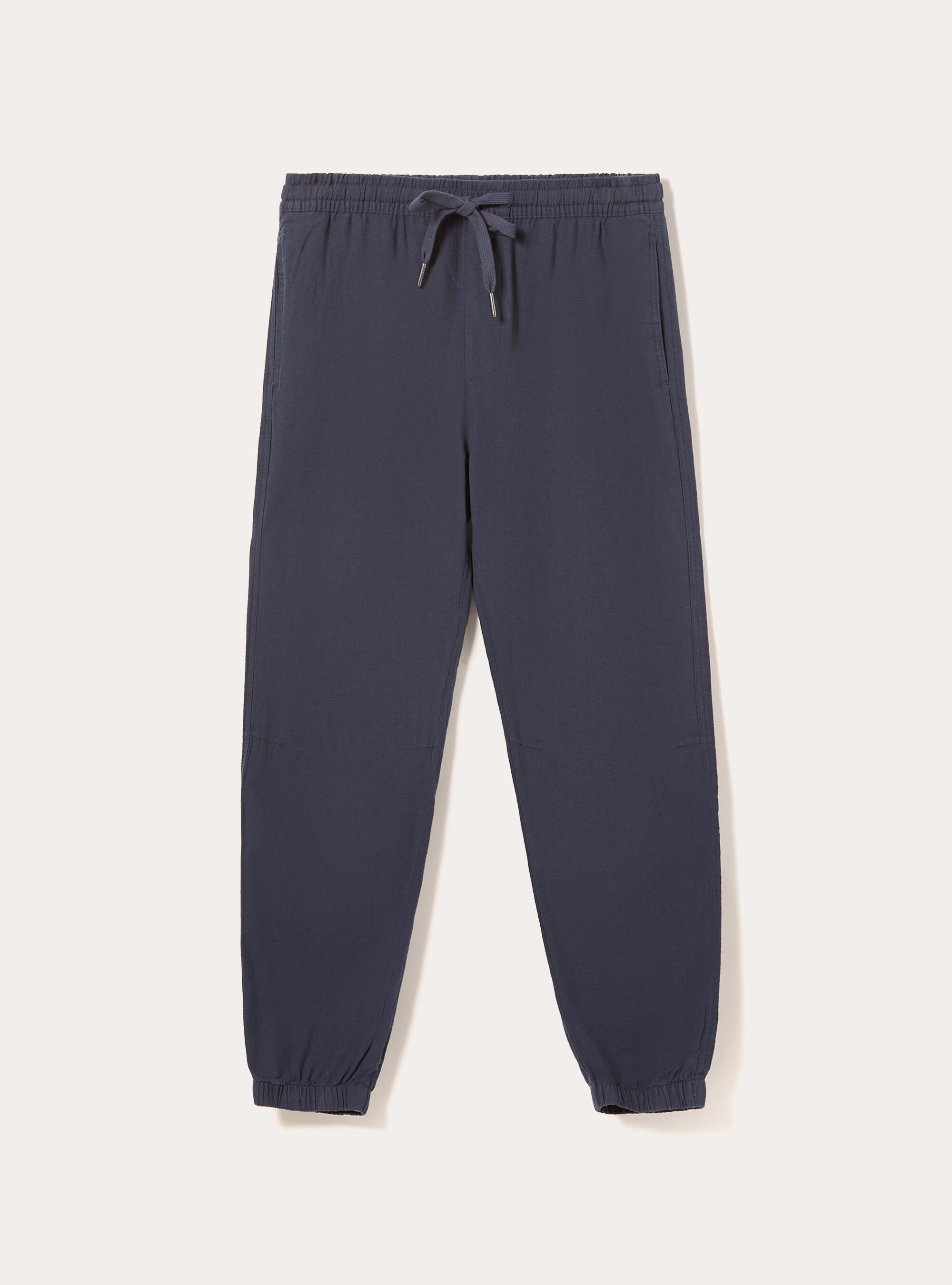 Pantalon jogger en lin, NA2 NAVY MEDIUM