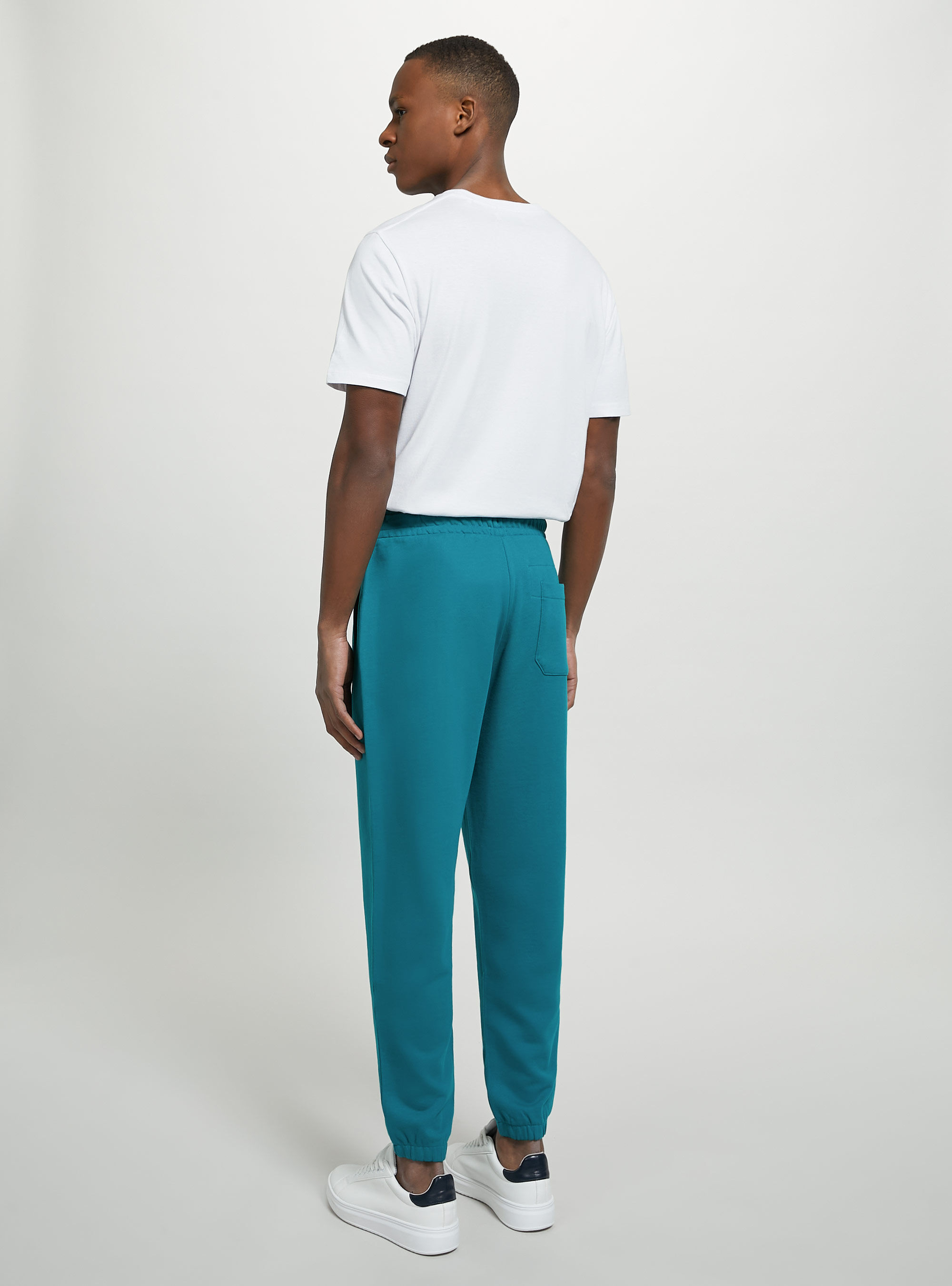 Pantalones jogger de felpa, KY2 KAKY MEDIUM